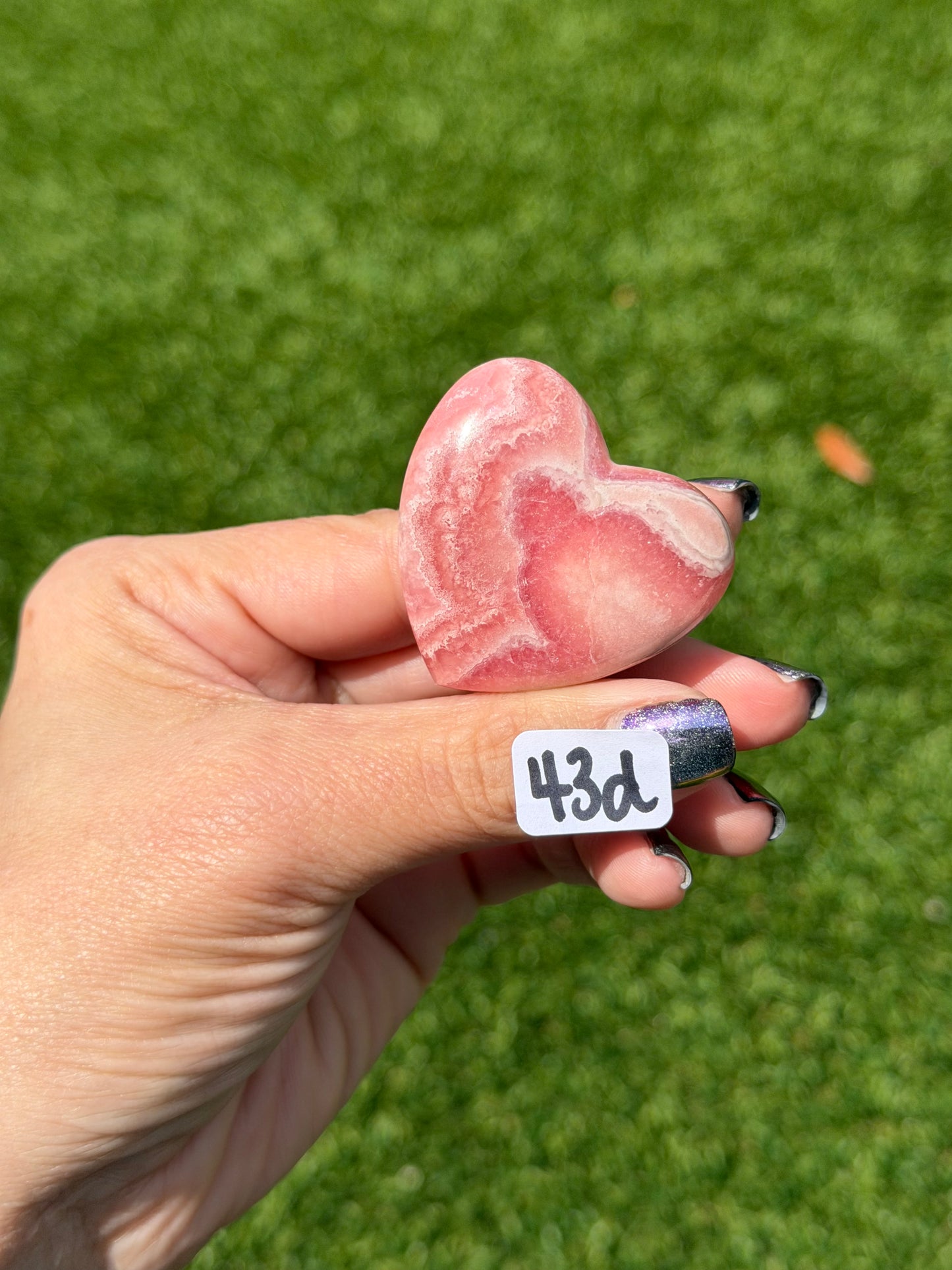 Rhodochrosite Carving