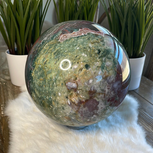 XXL Cosmic Jasper Sphere