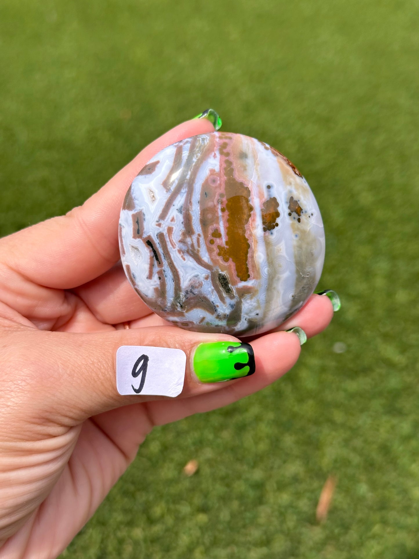 8th Vein Ocean Jasper™️ Palm Stones