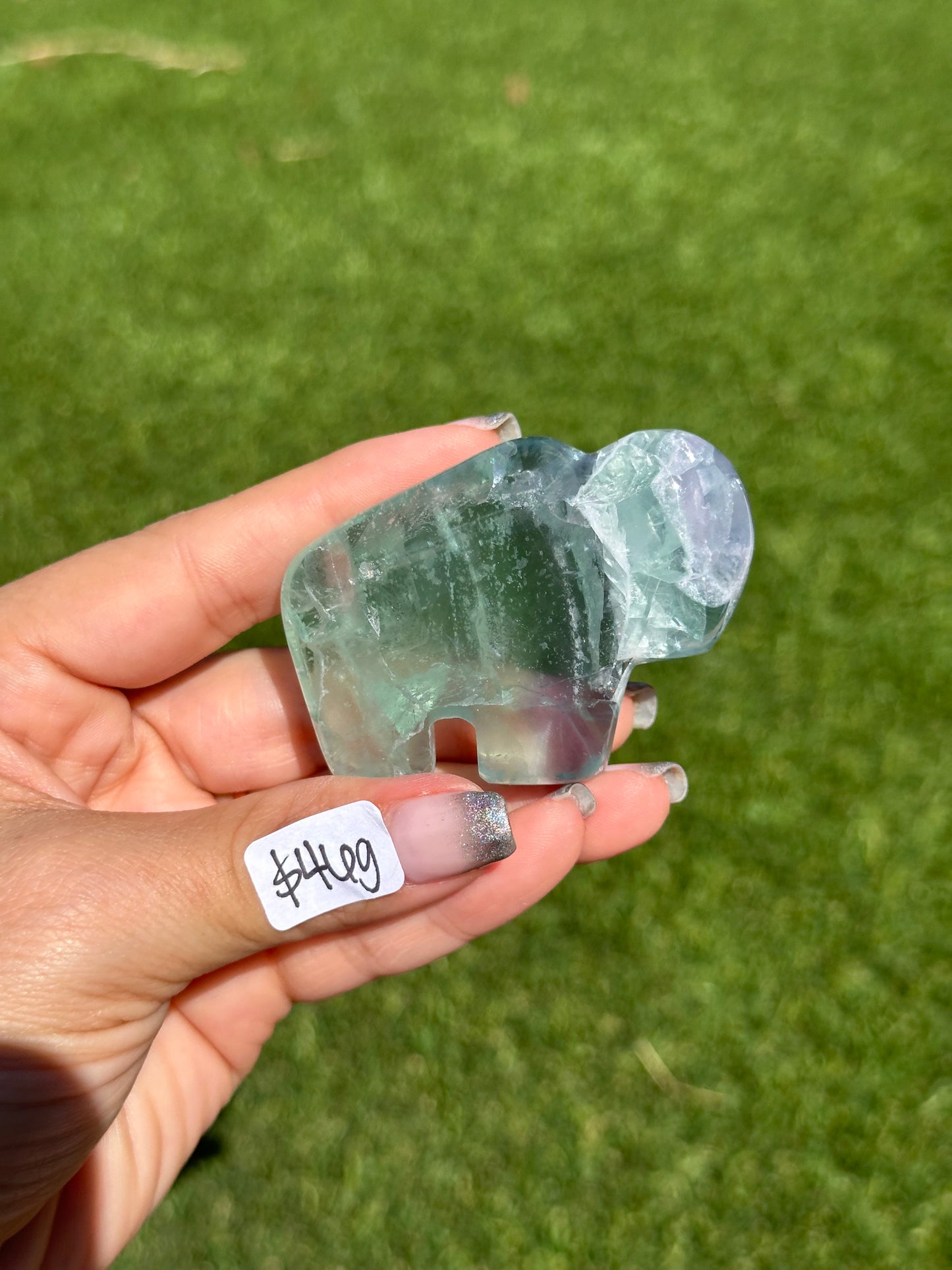 Fluorite Animal Carvings