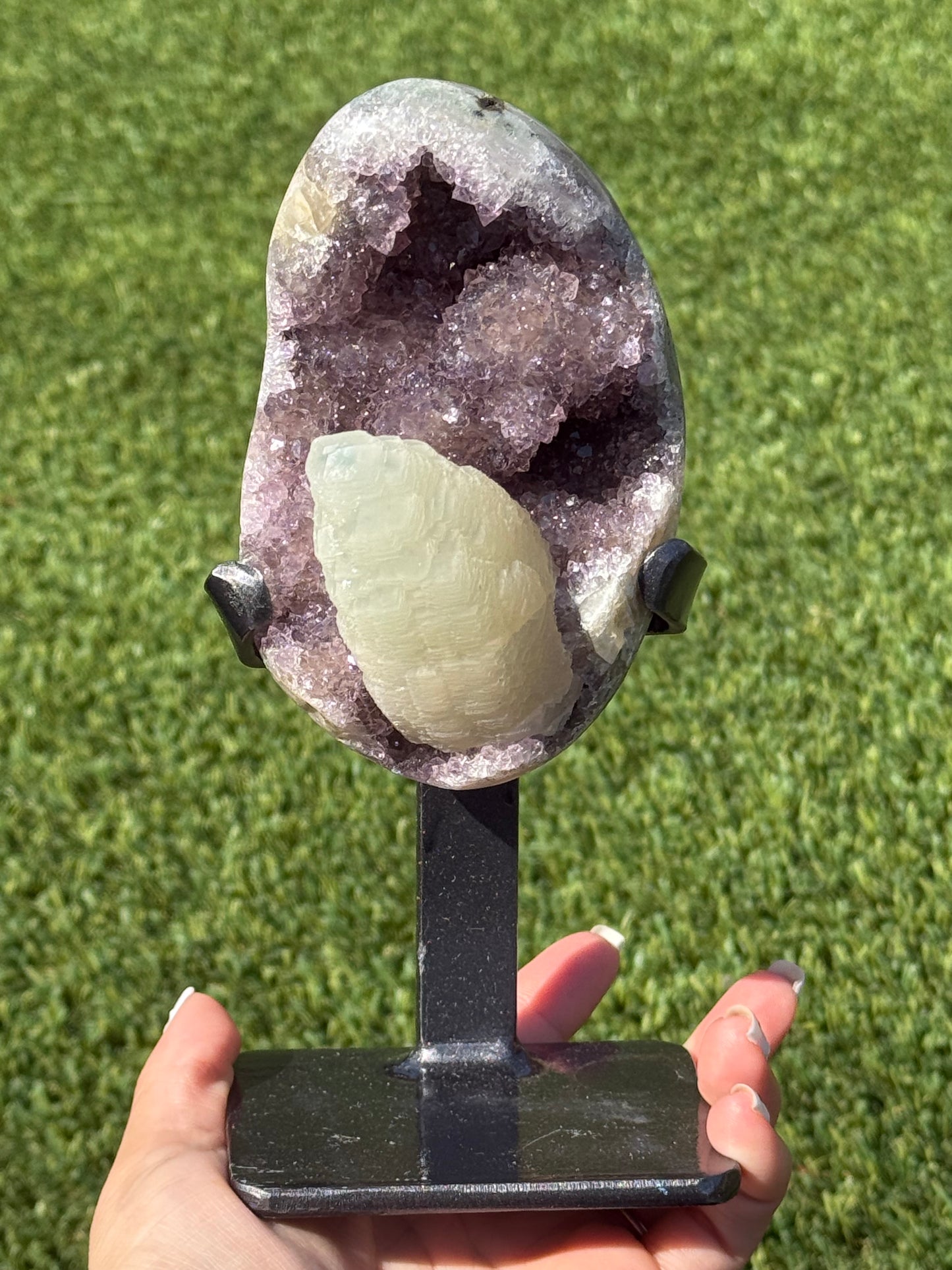 Amethyst on Stands
