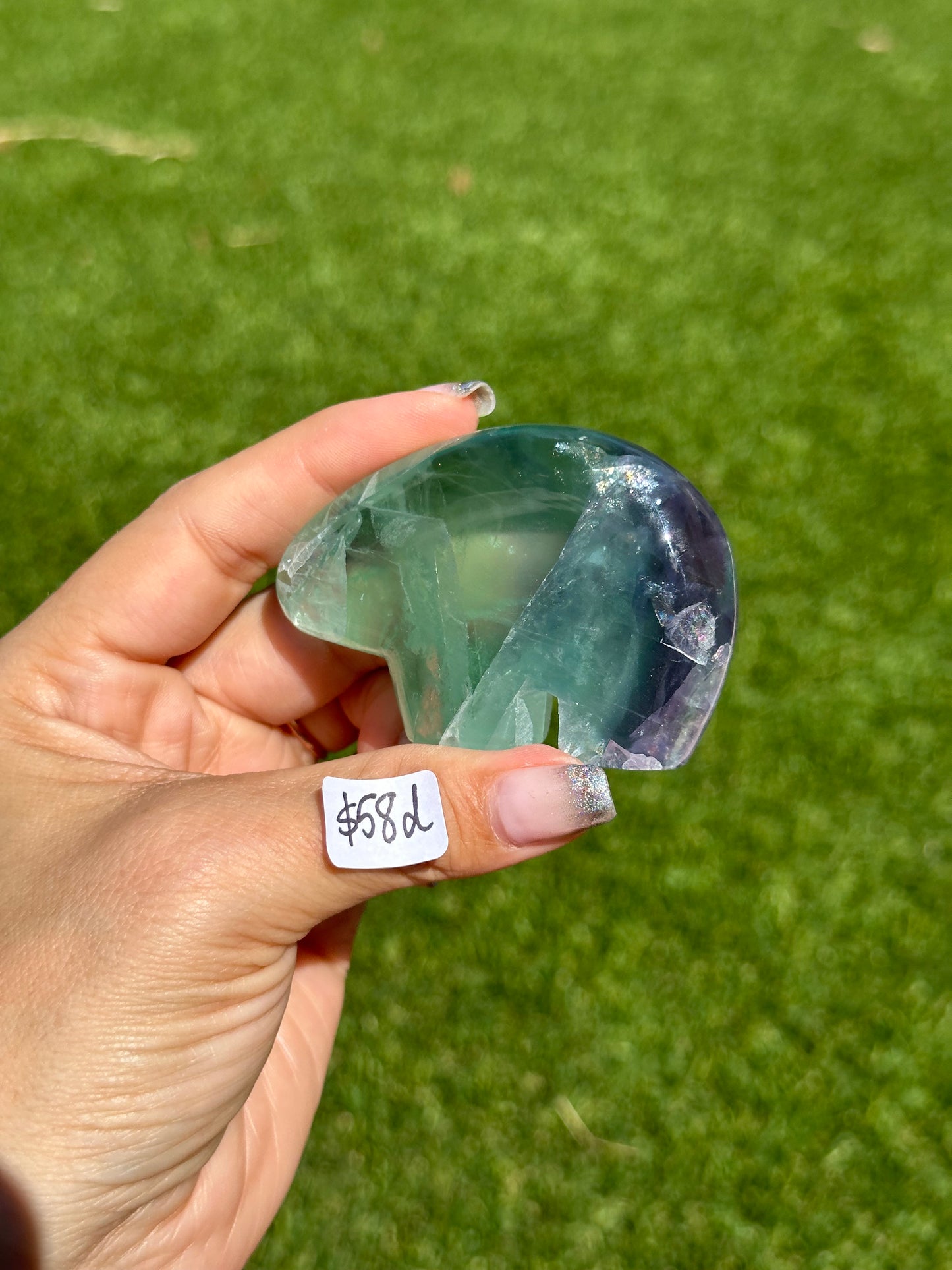 Fluorite Animal Carvings