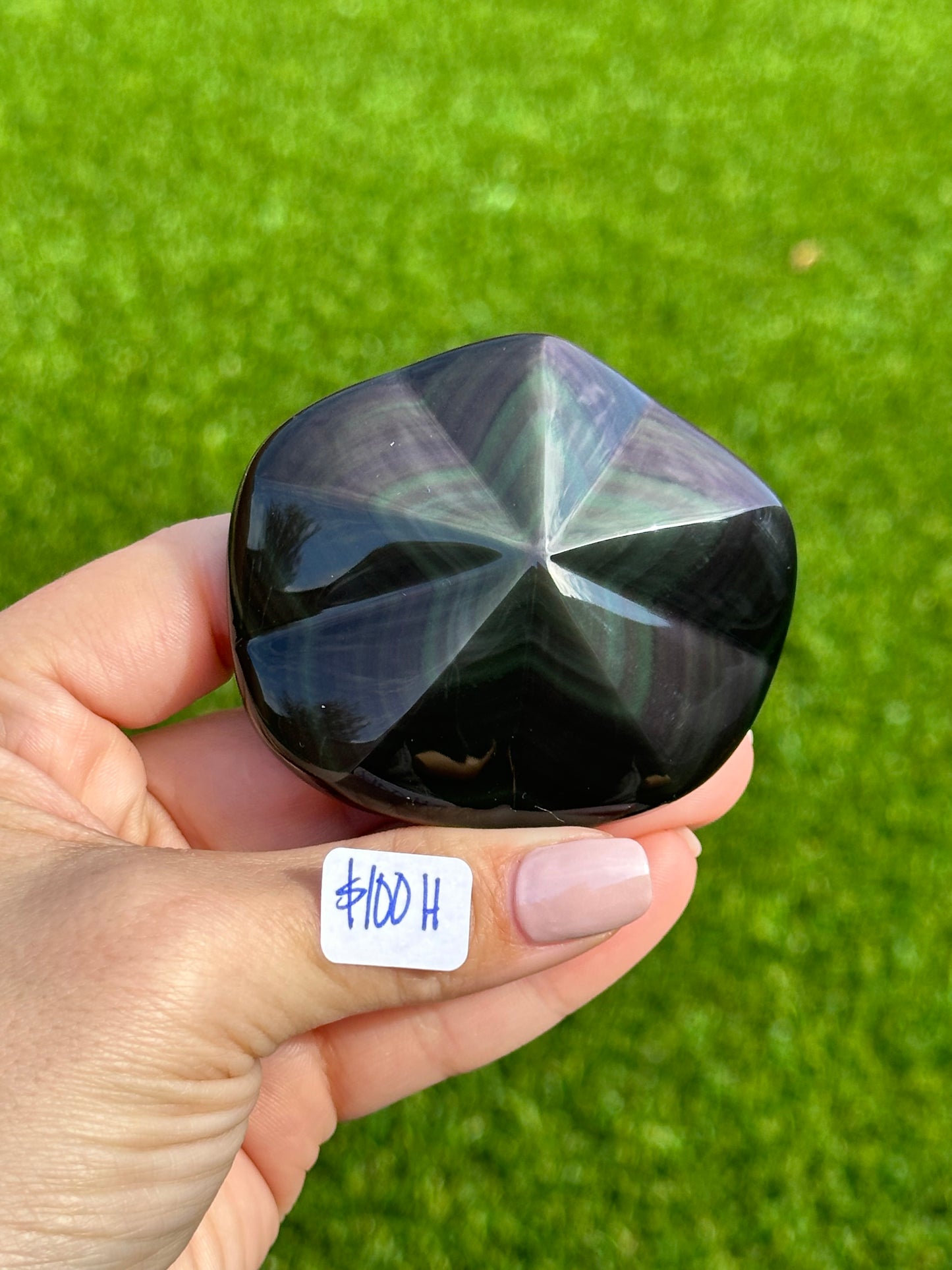 Rainbow Obsidian Carvings
