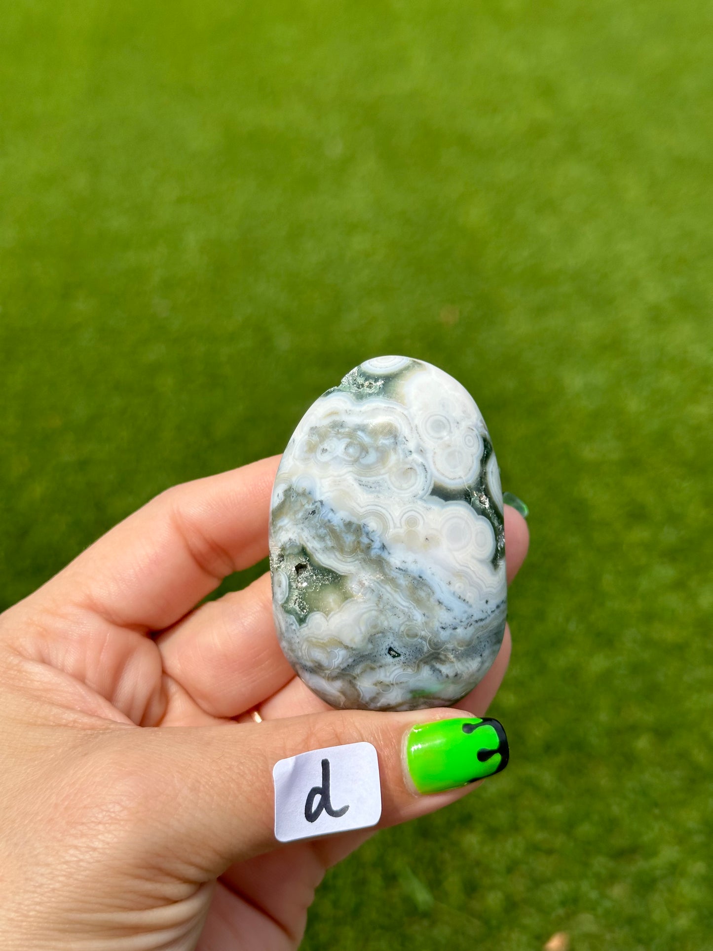 8th Vein Ocean Jasper™️ Palm Stones
