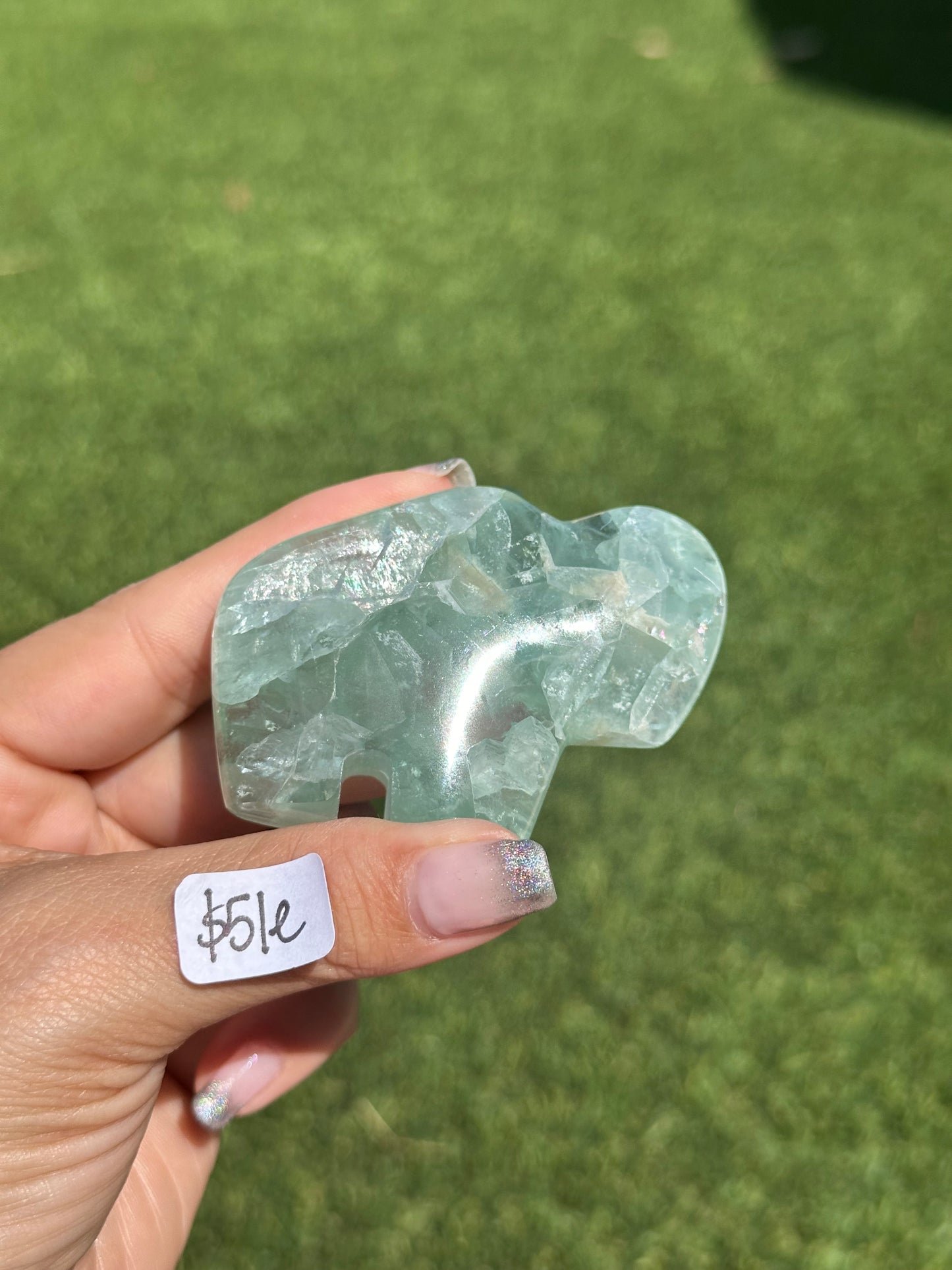 Fluorite Animal Carvings
