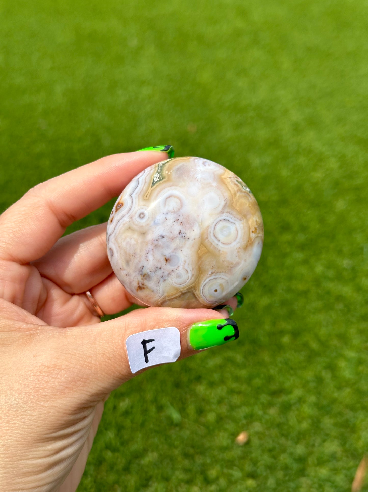 8th Vein Ocean Jasper™️ Palm Stones