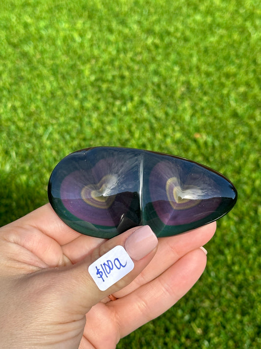 Rainbow Obsidian Carvings