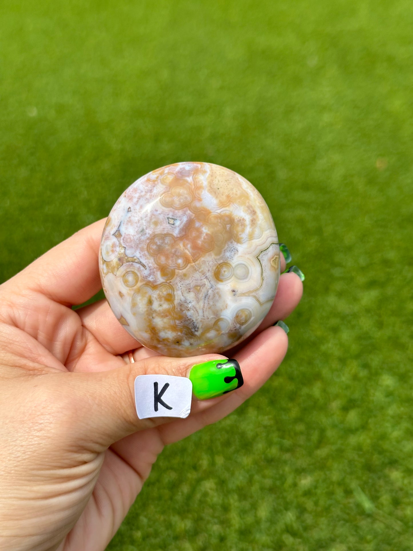 8th Vein Ocean Jasper™️ Palm Stones
