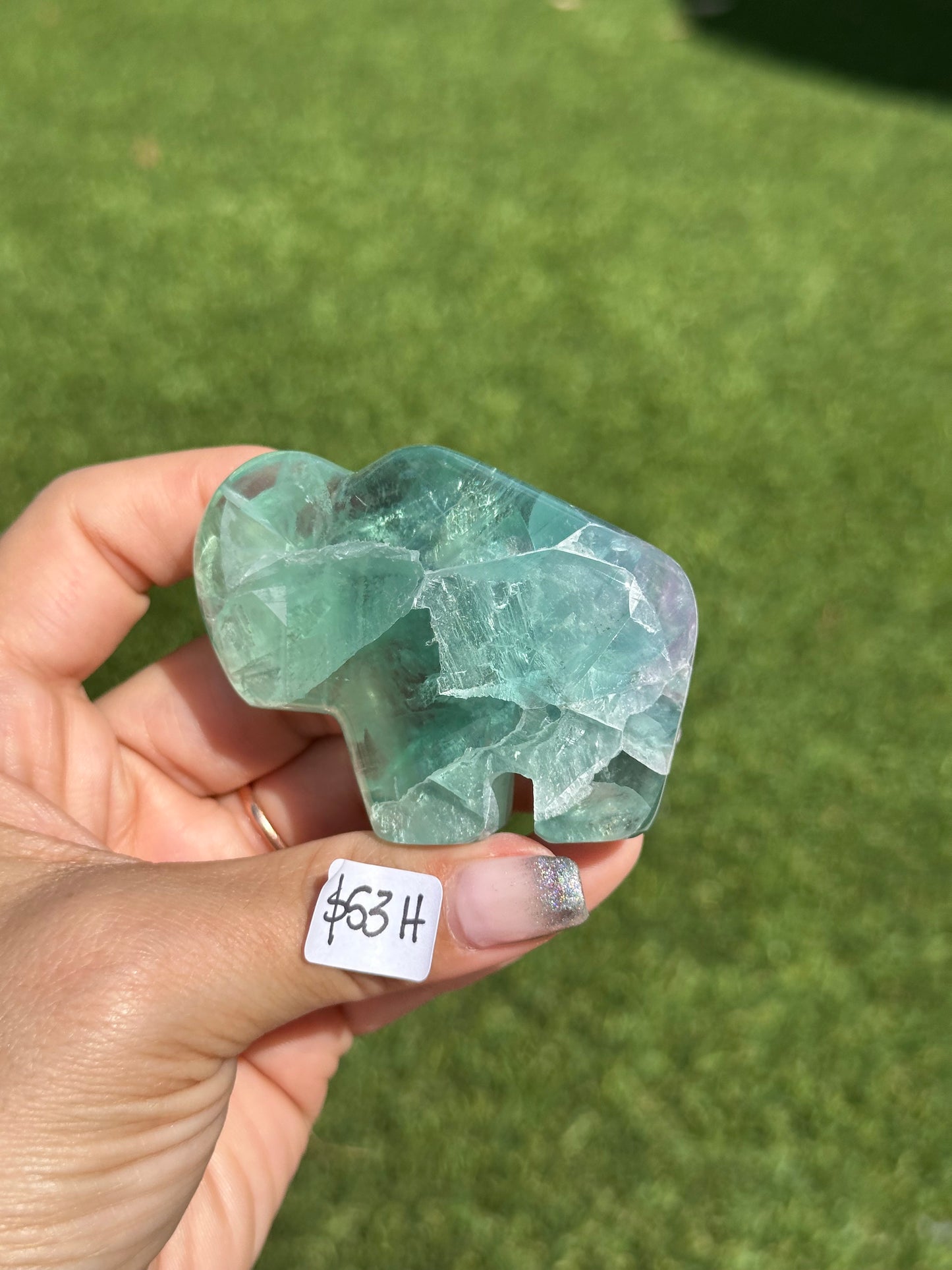 Fluorite Animal Carvings