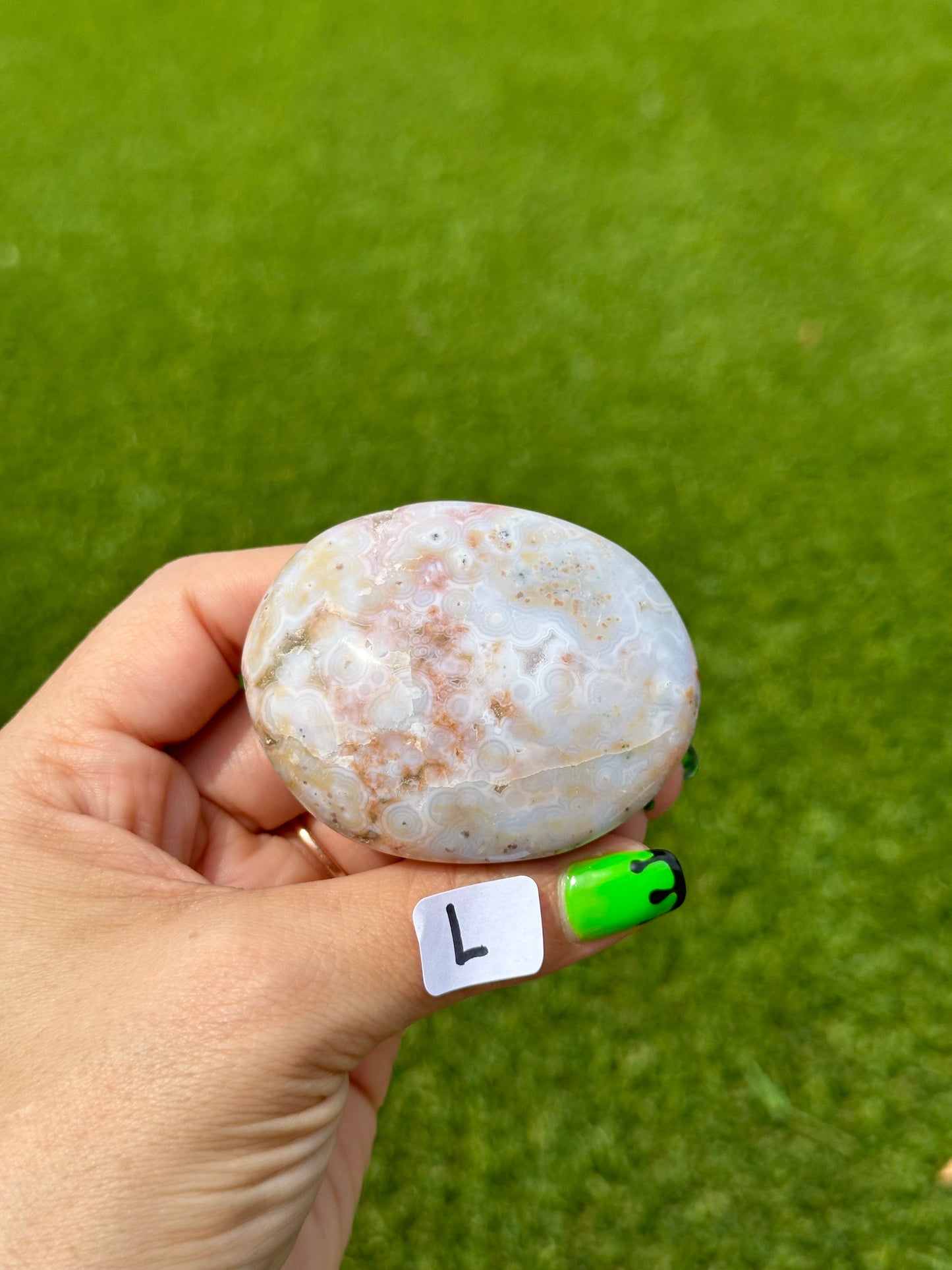 8th Vein Ocean Jasper™️ Palm Stones