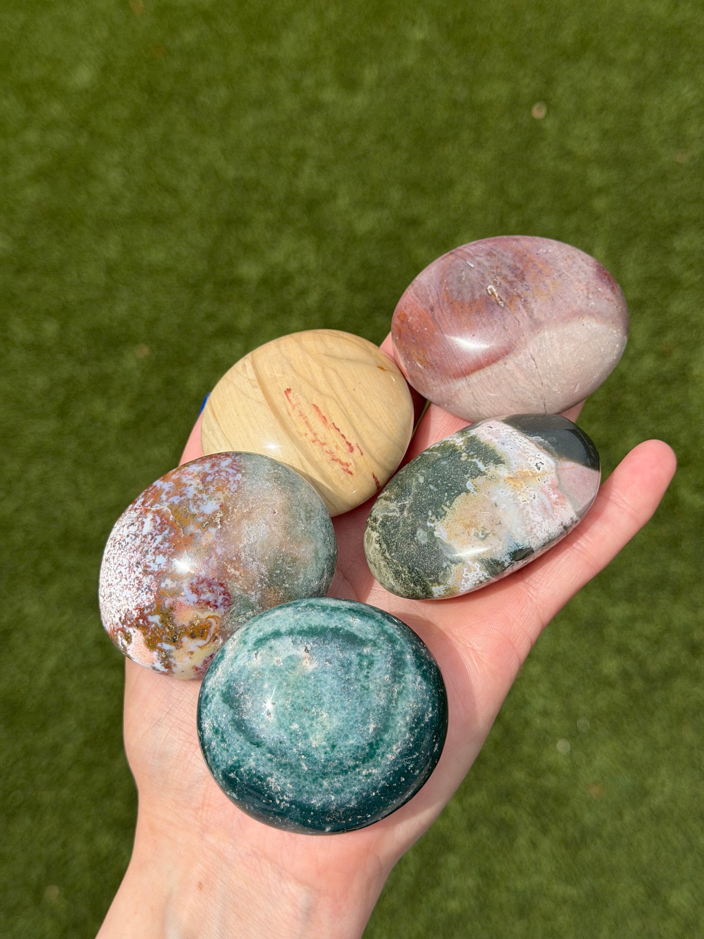 Sea Jasper Palm Stone