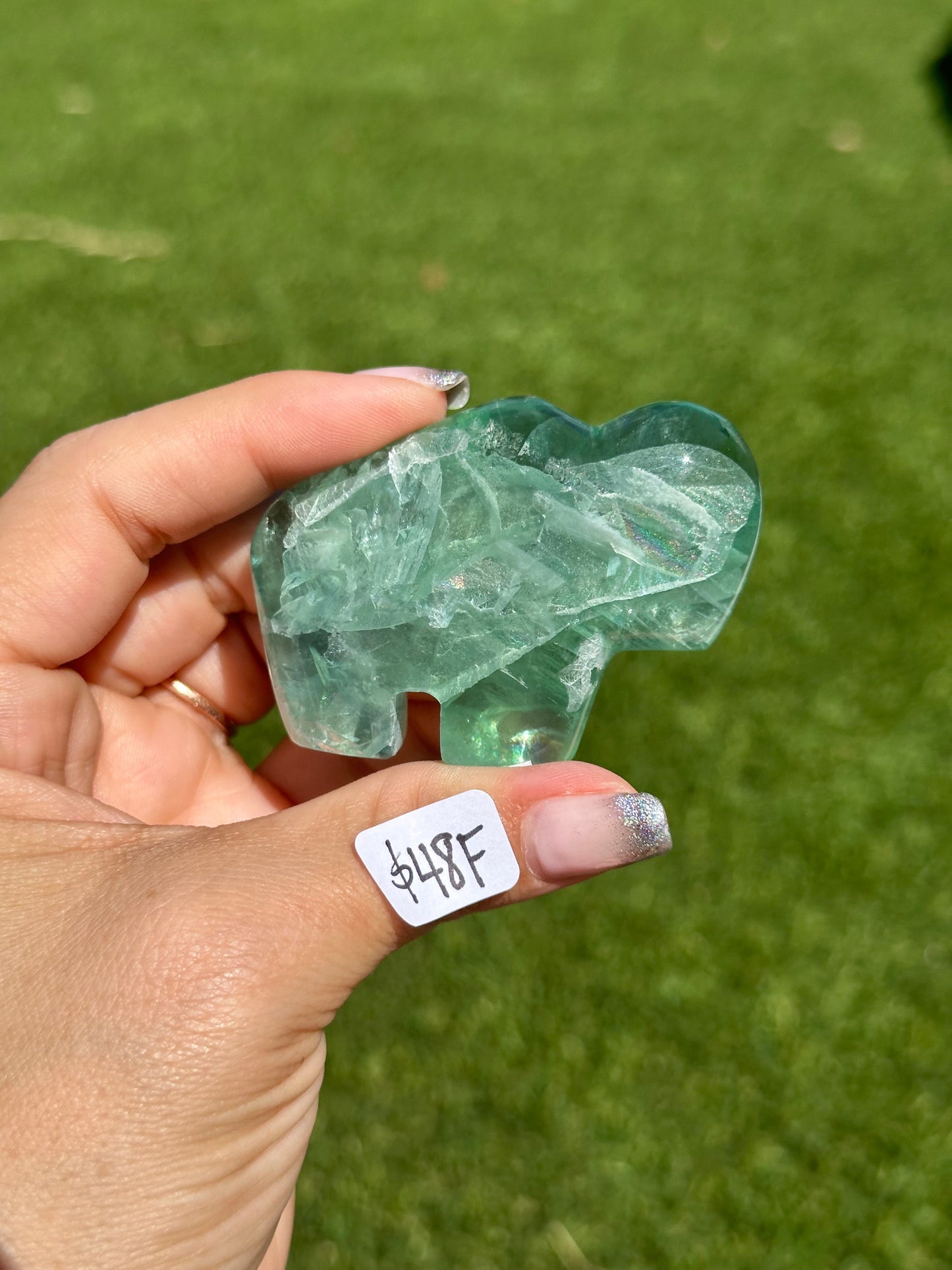 Fluorite Animal Carvings