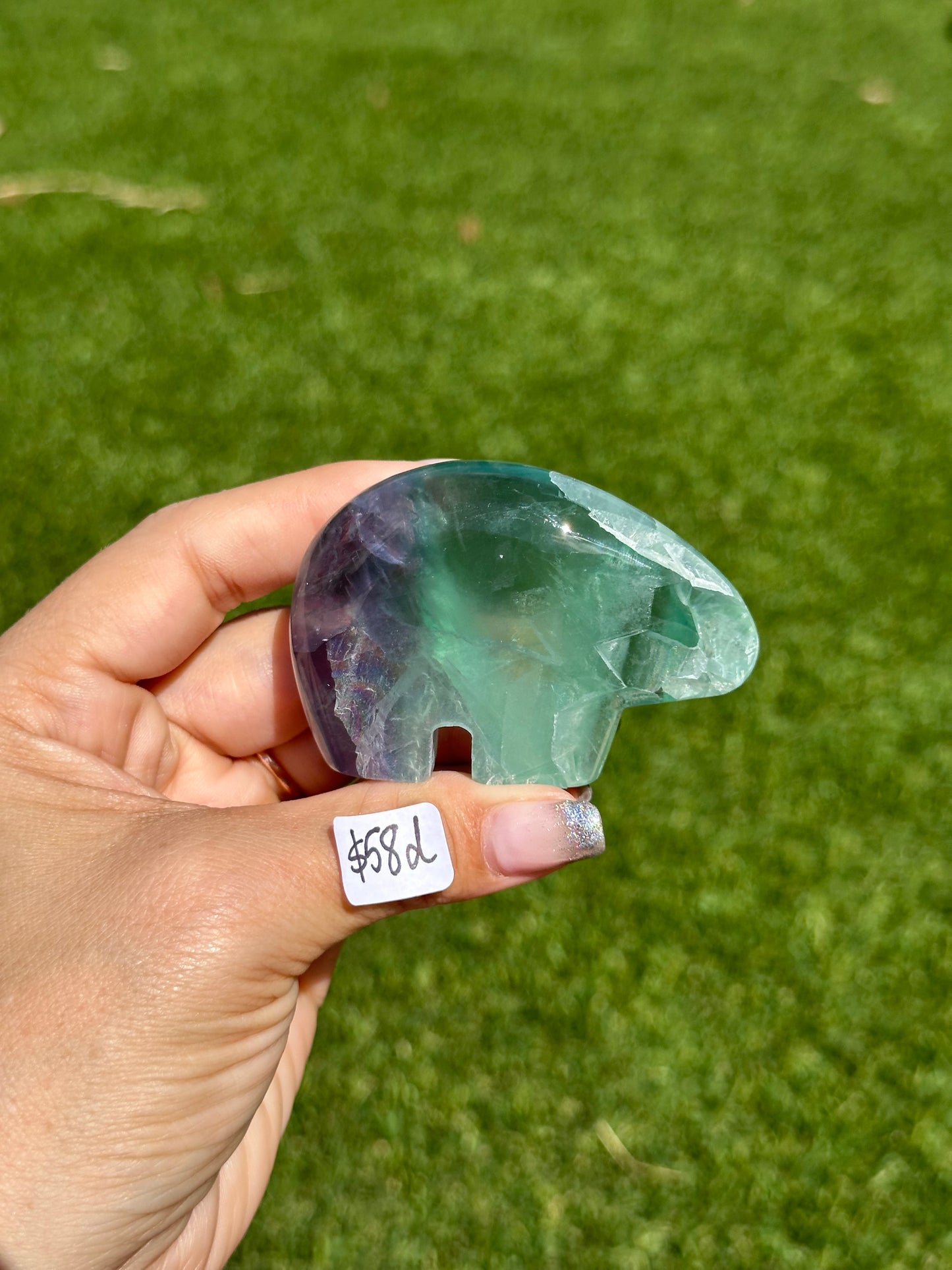 Fluorite Animal Carvings