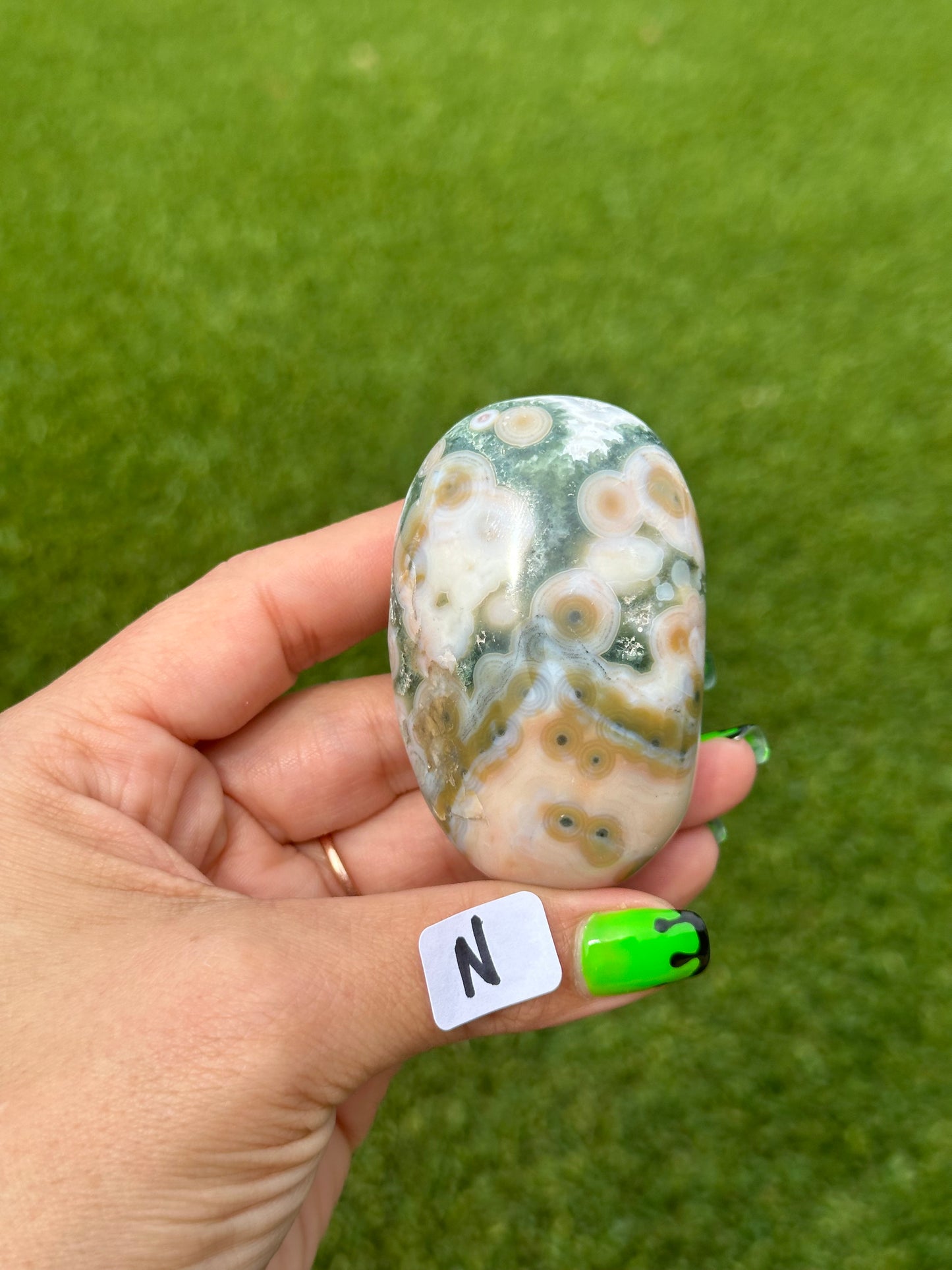 8th Vein Ocean Jasper™️ Palm Stones