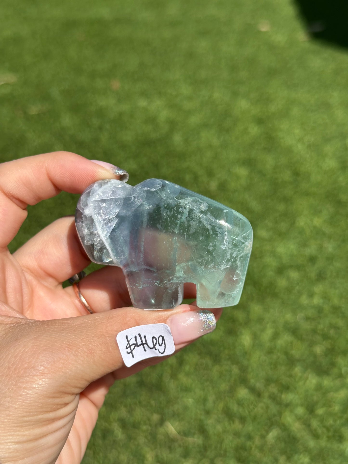 Fluorite Animal Carvings