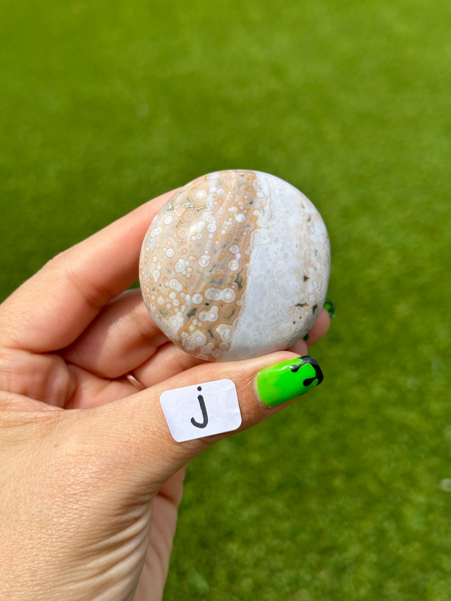 8th Vein Ocean Jasper™️ Palm Stones