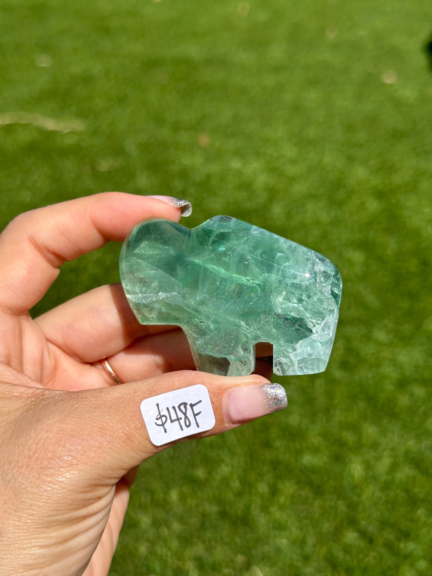Fluorite Animal Carvings