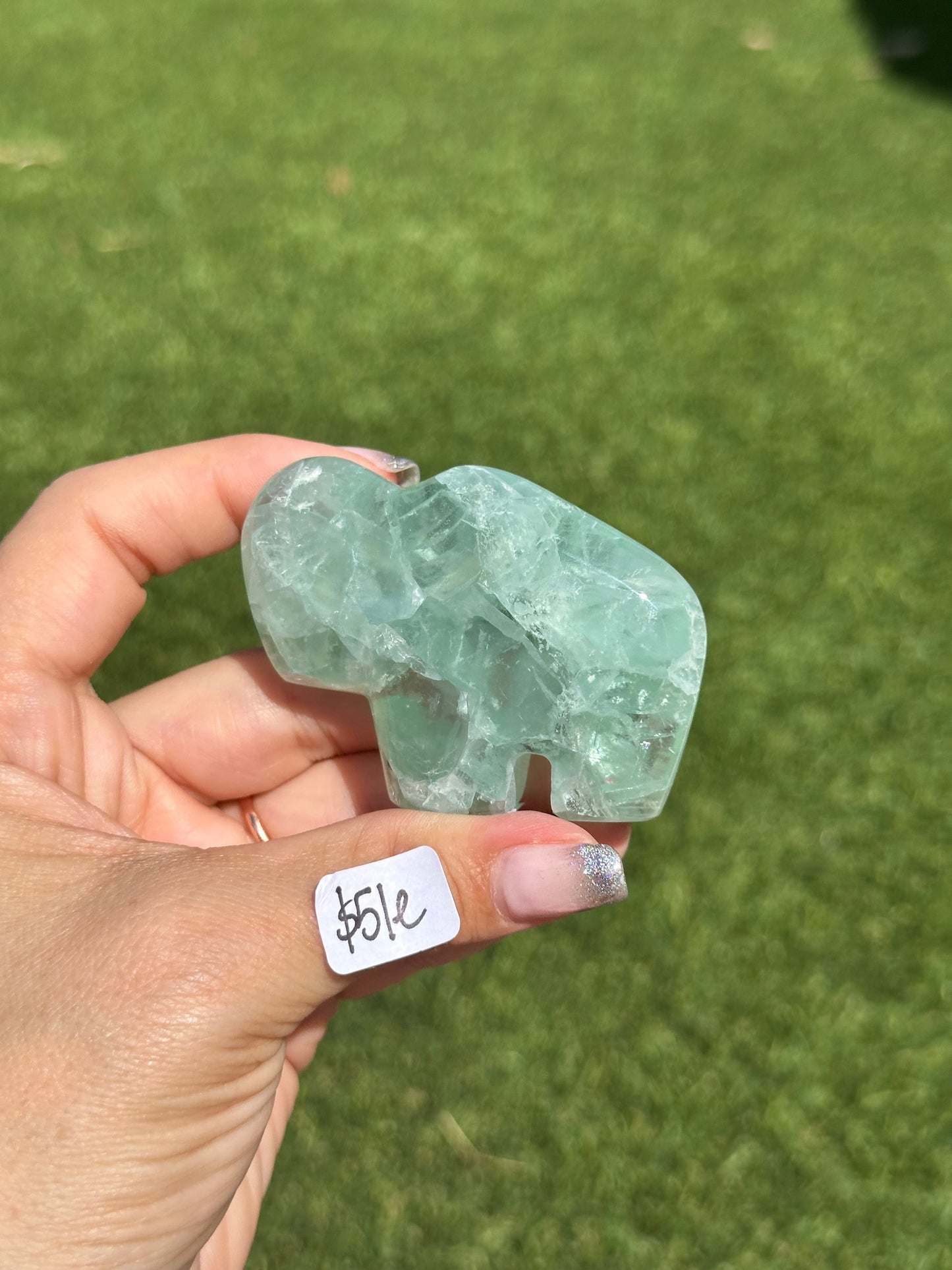 Fluorite Animal Carvings