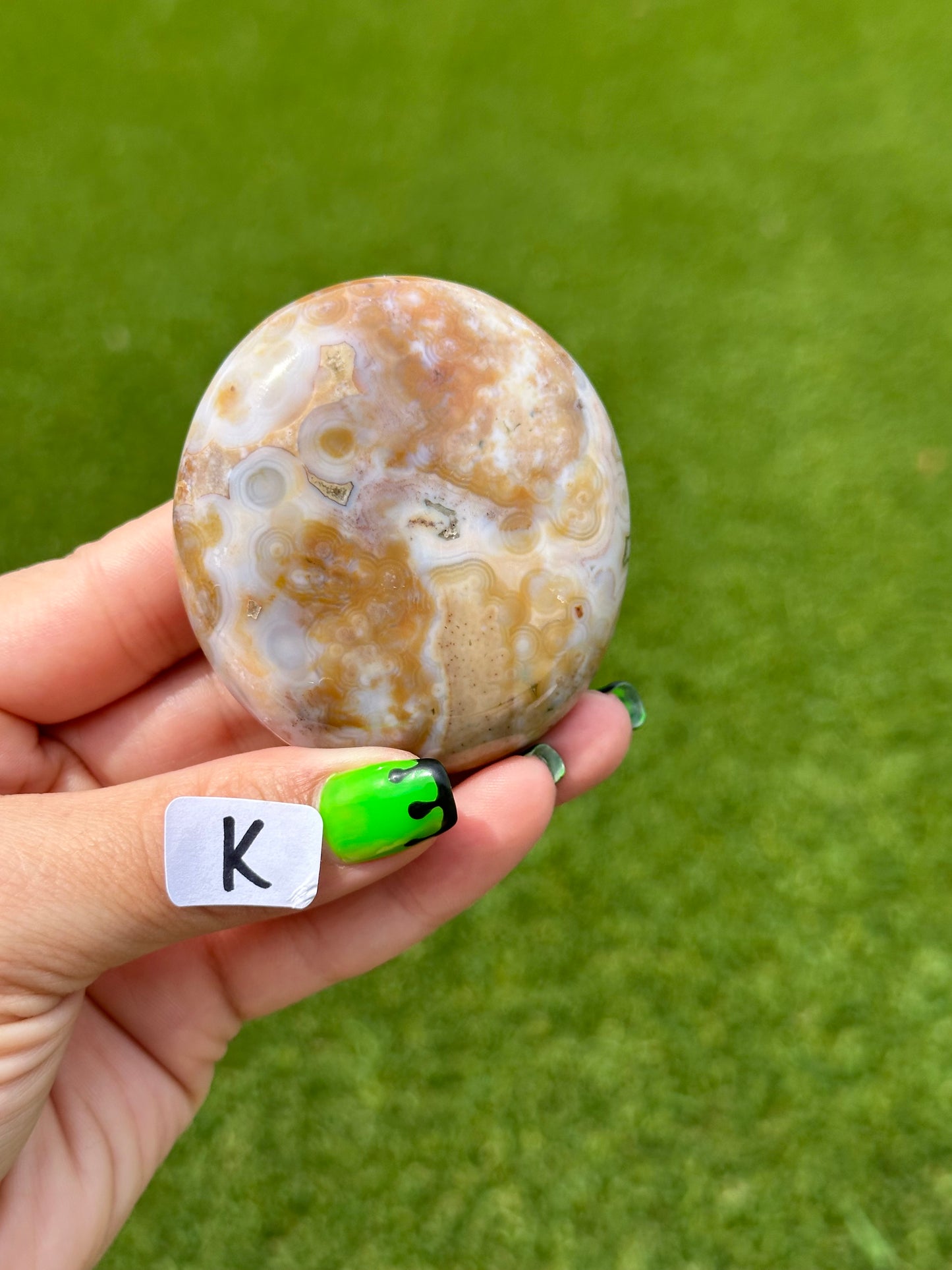 8th Vein Ocean Jasper™️ Palm Stones