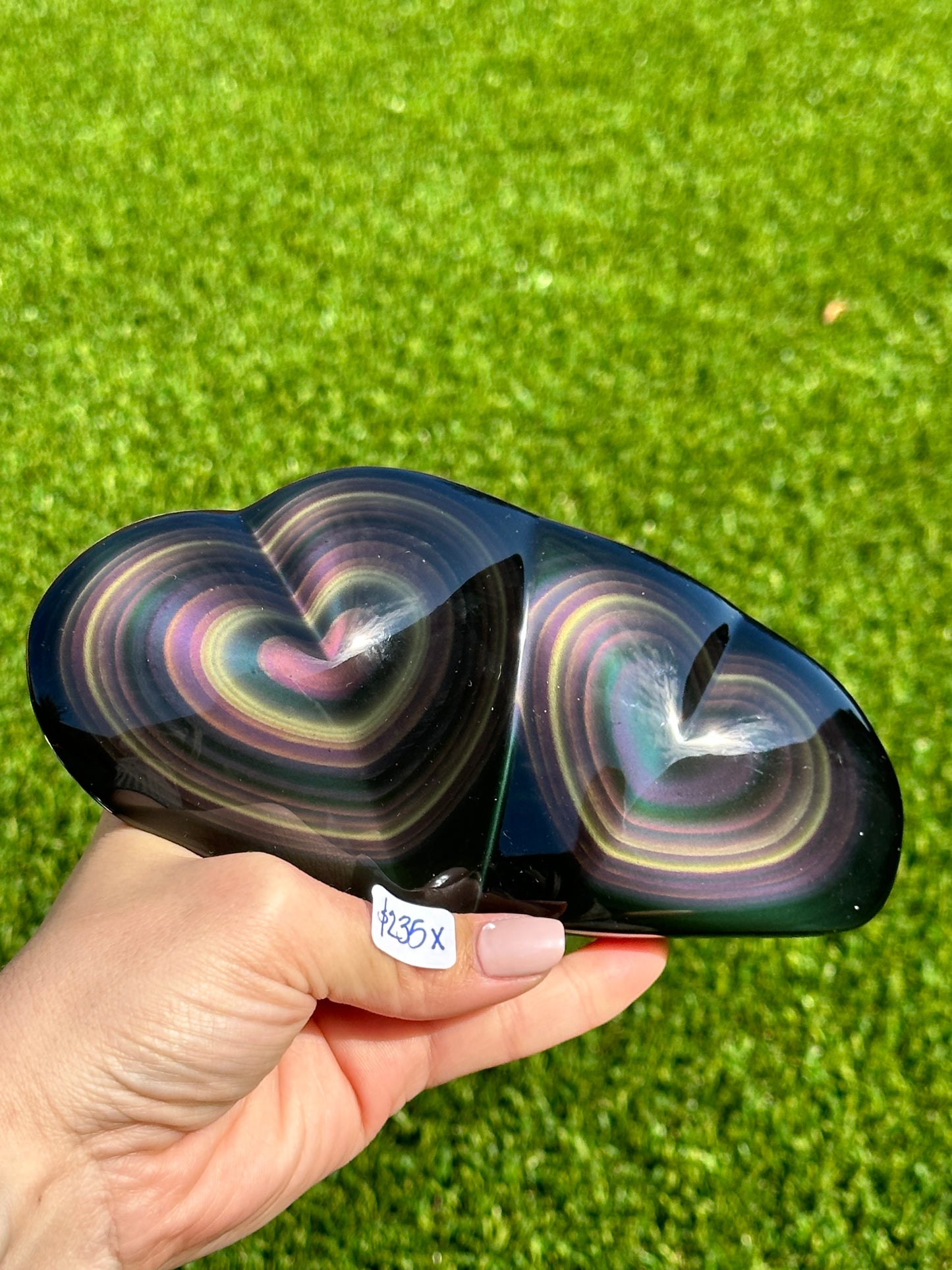 Rainbow Obsidian Carvings