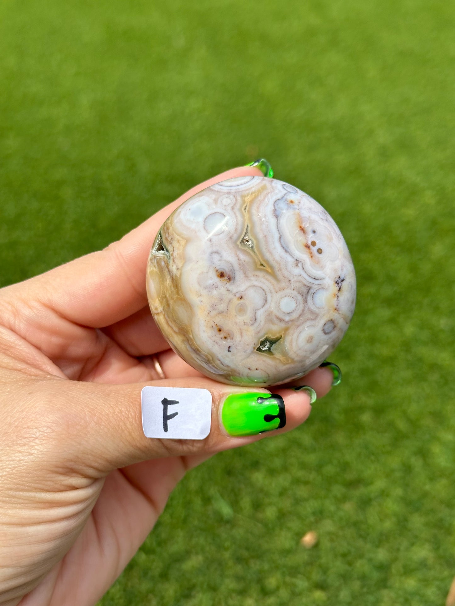 8th Vein Ocean Jasper™️ Palm Stones