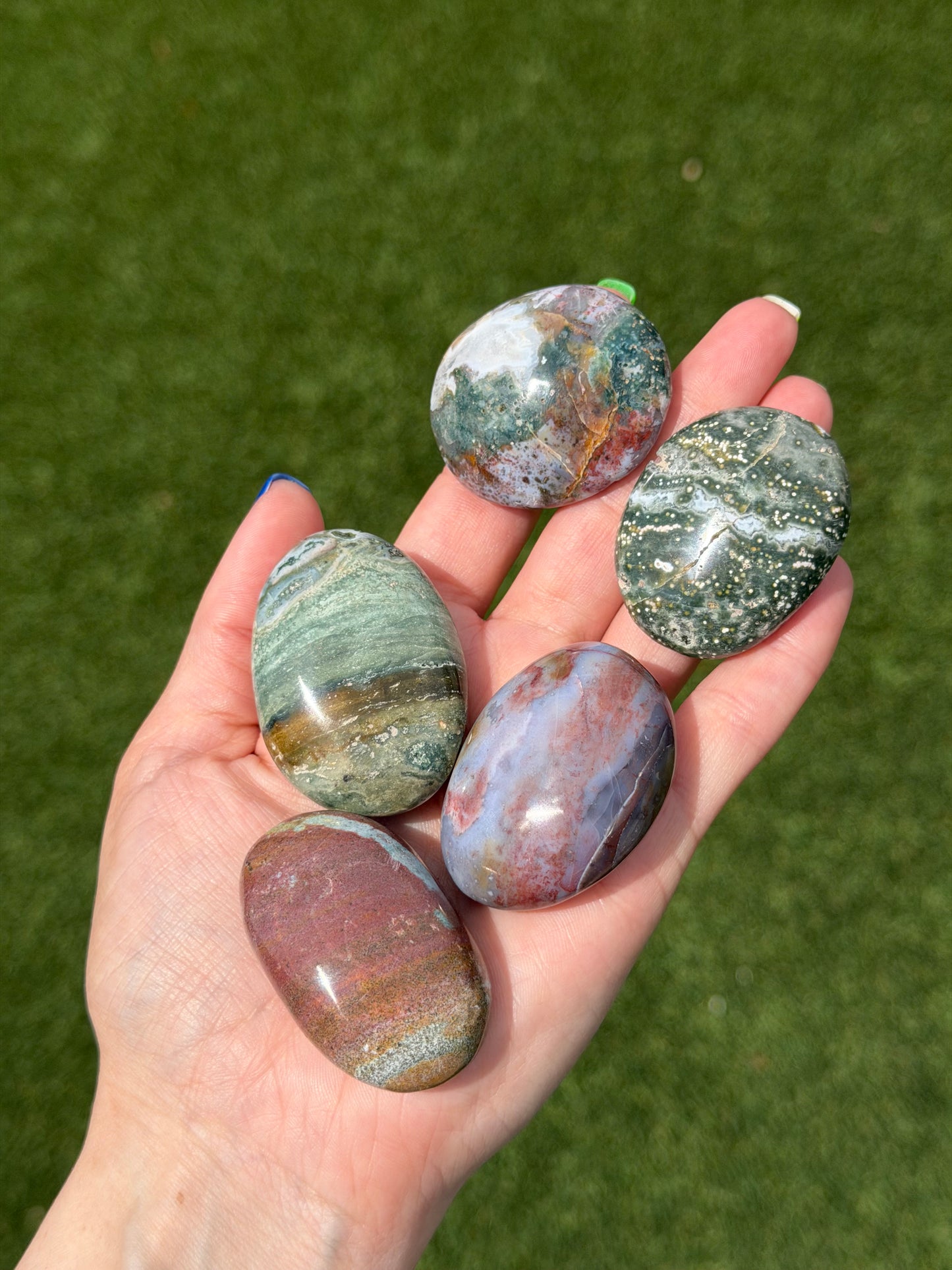 Sea Jasper Palm Stone