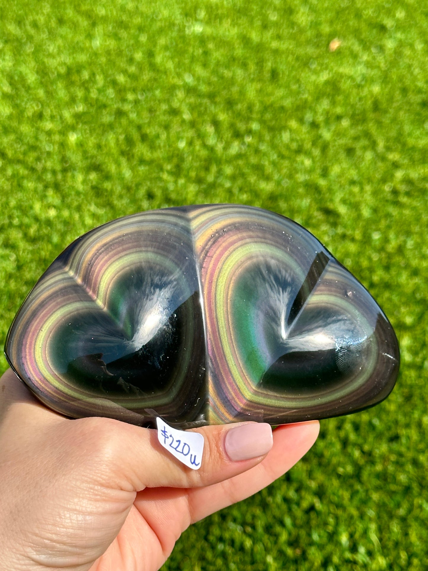 Rainbow Obsidian Carvings