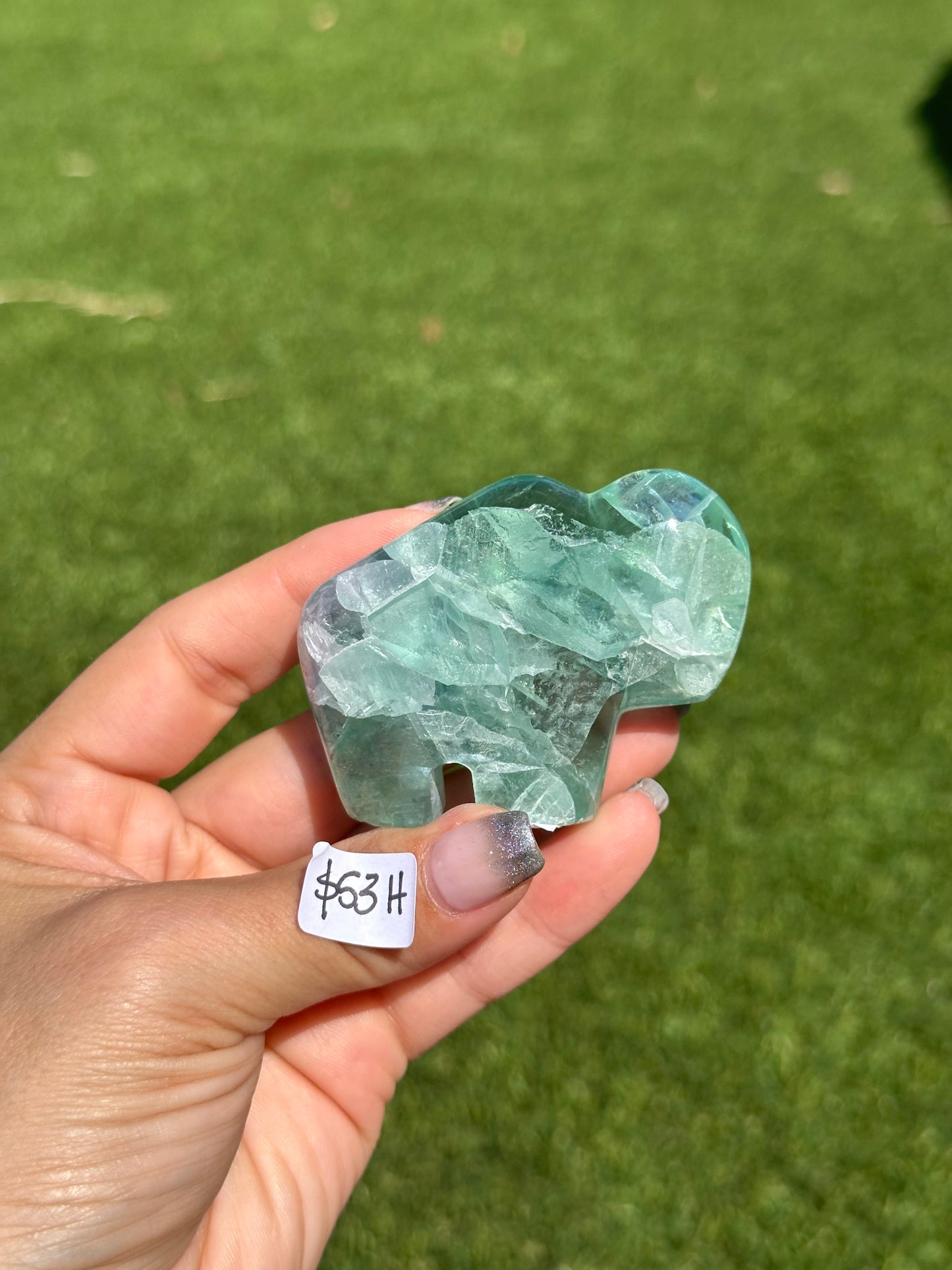 Fluorite Animal Carvings