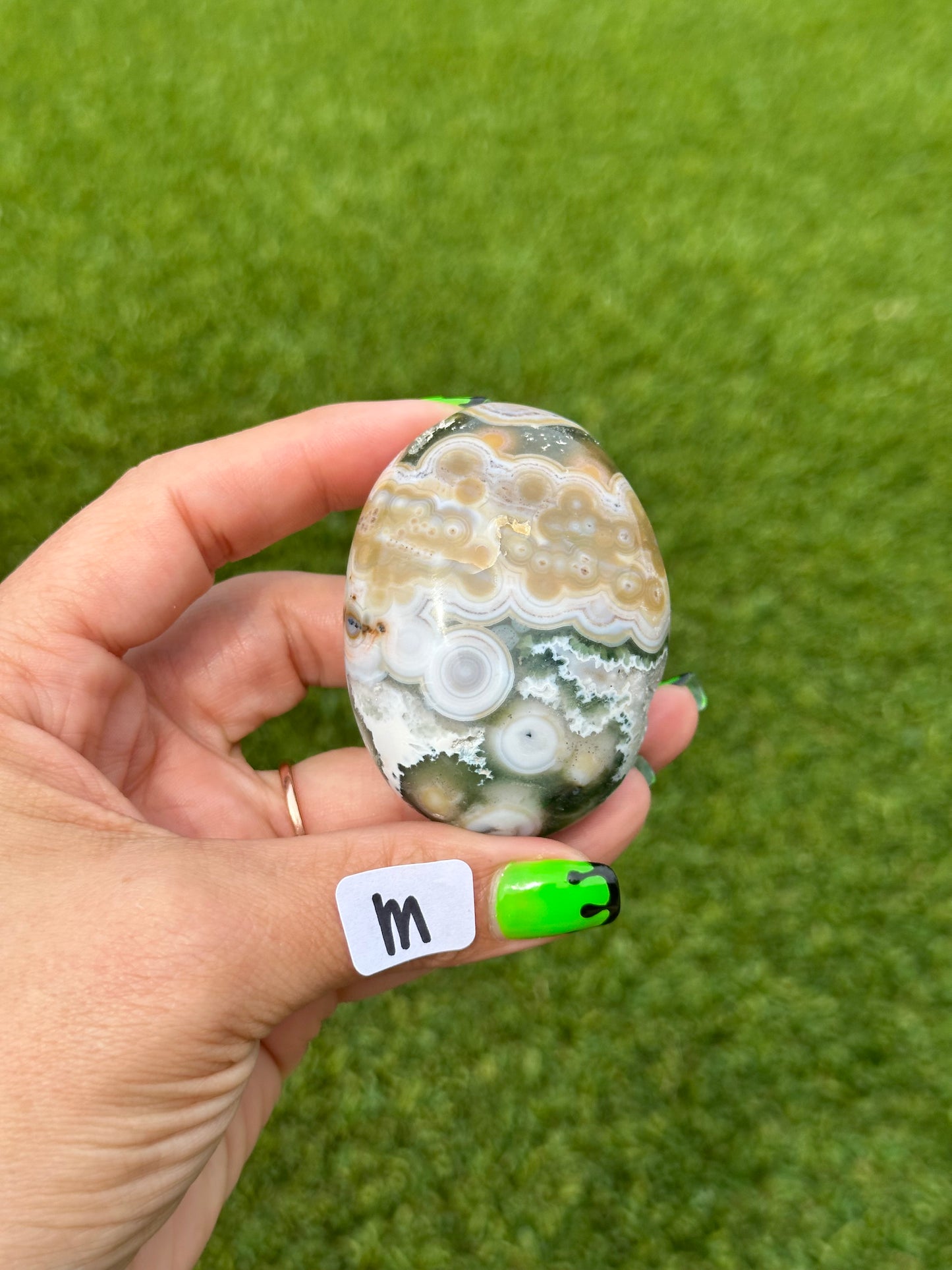 8th Vein Ocean Jasper™️ Palm Stones