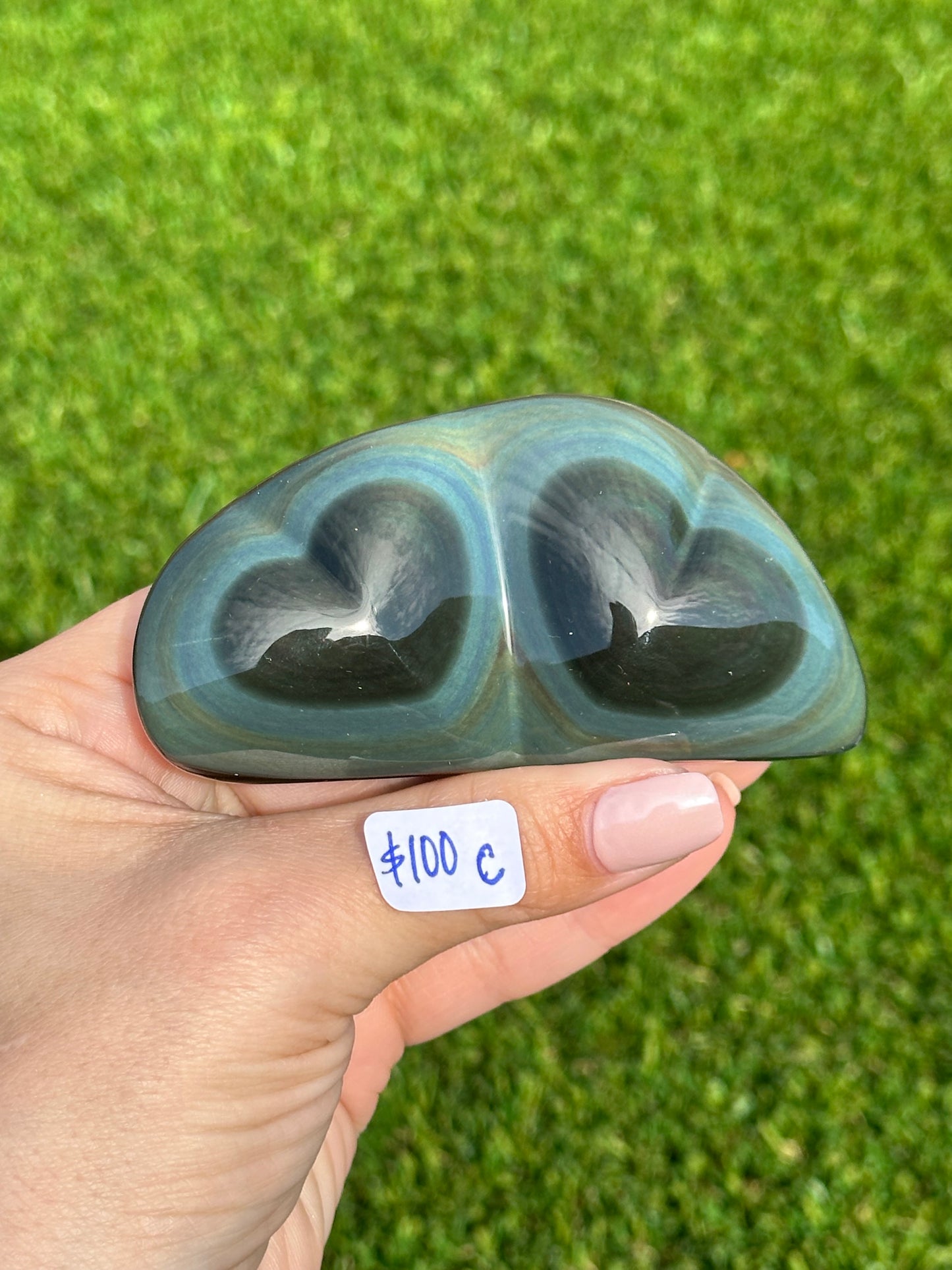 Rainbow Obsidian Carvings