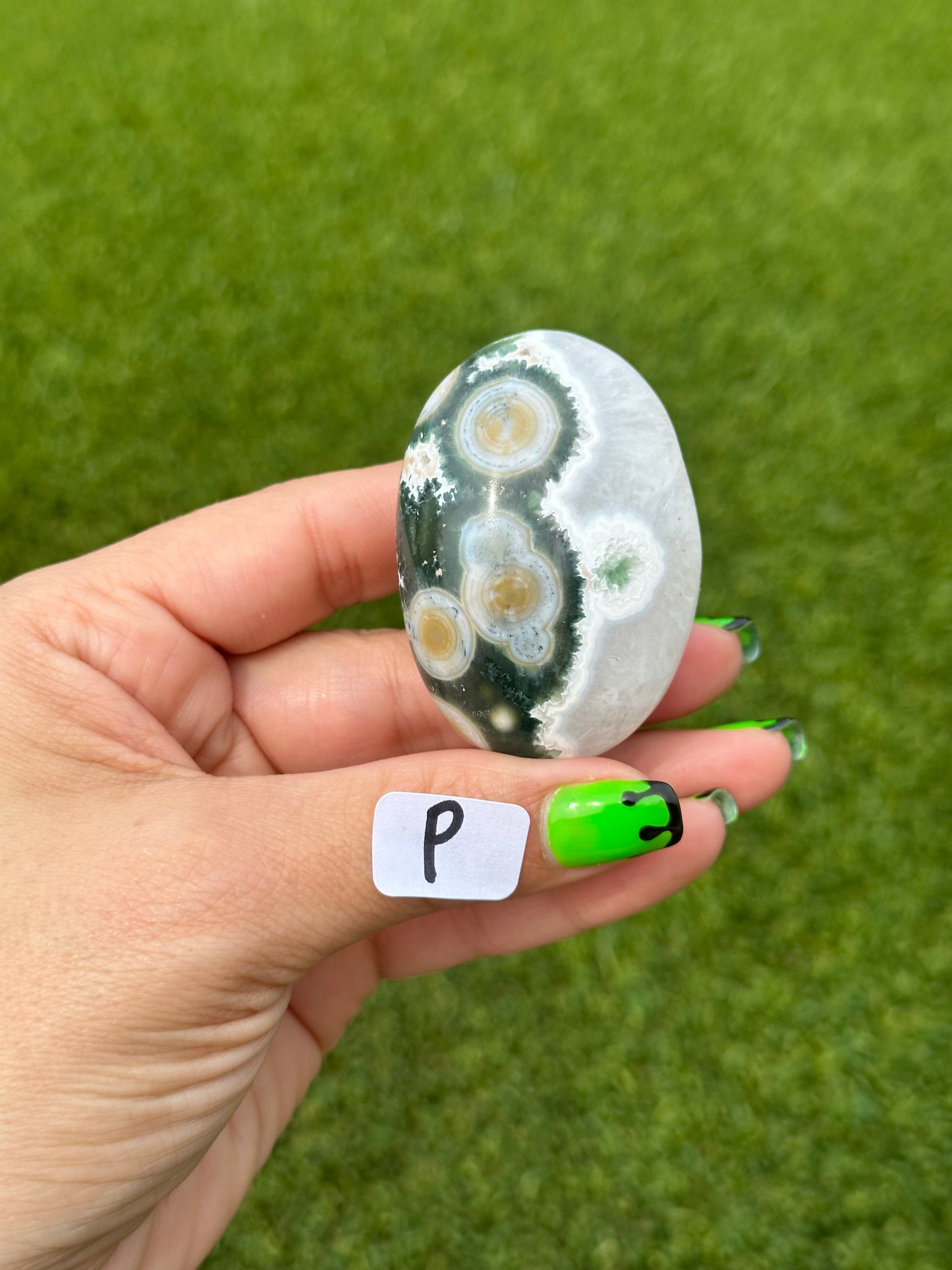 8th Vein Ocean Jasper™️ Palm Stones