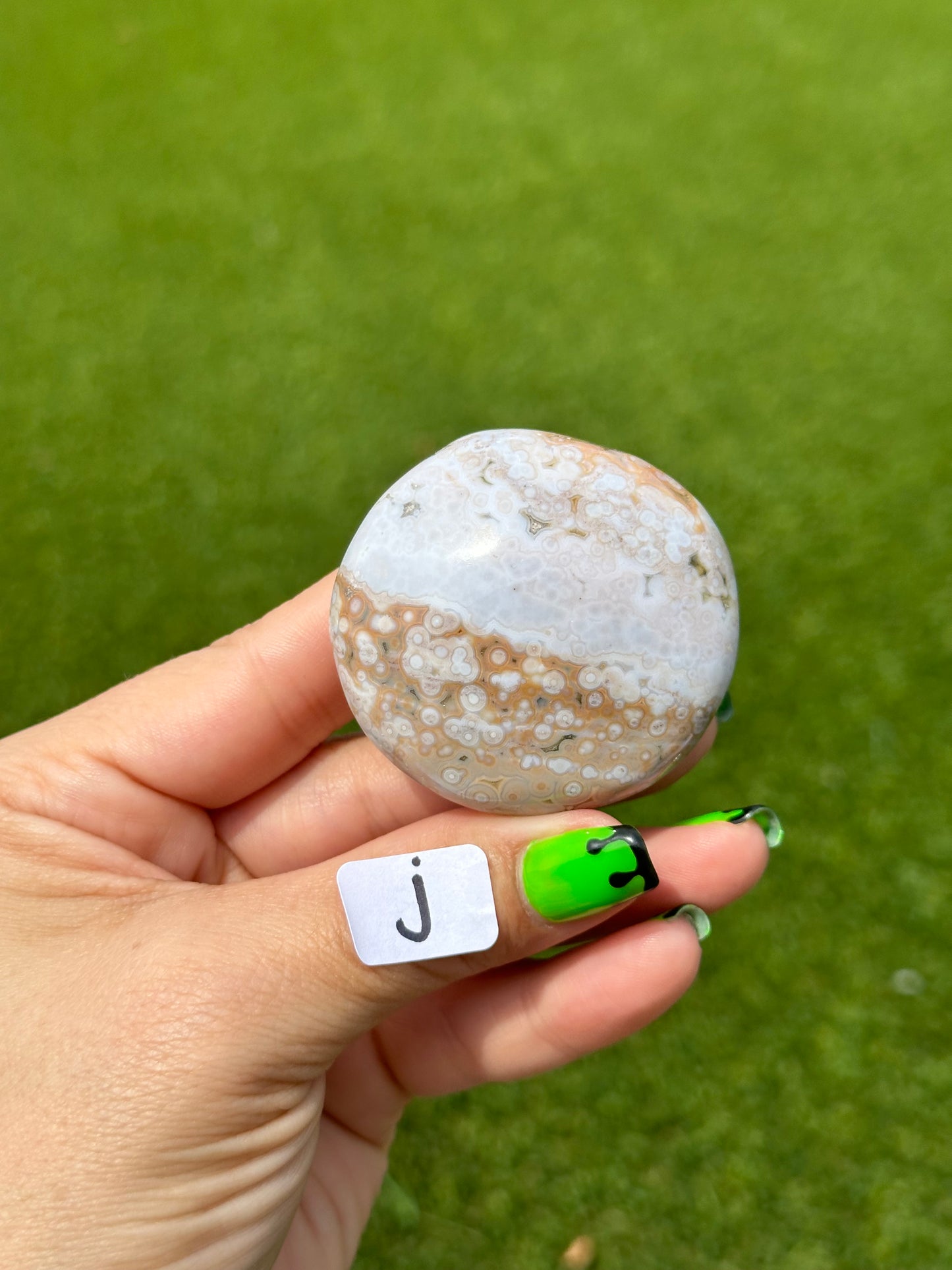 8th Vein Ocean Jasper™️ Palm Stones