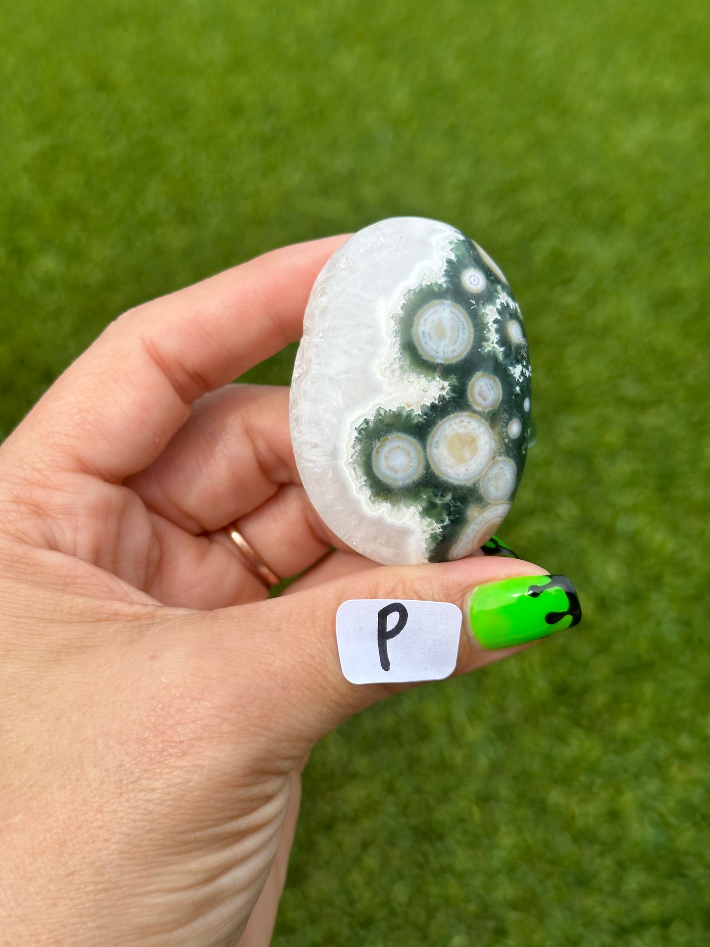 8th Vein Ocean Jasper™️ Palm Stones