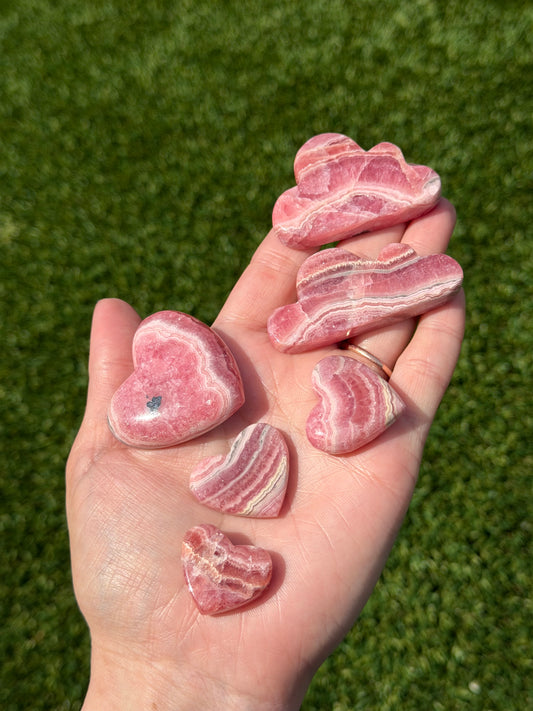Rhodochrosite Carving