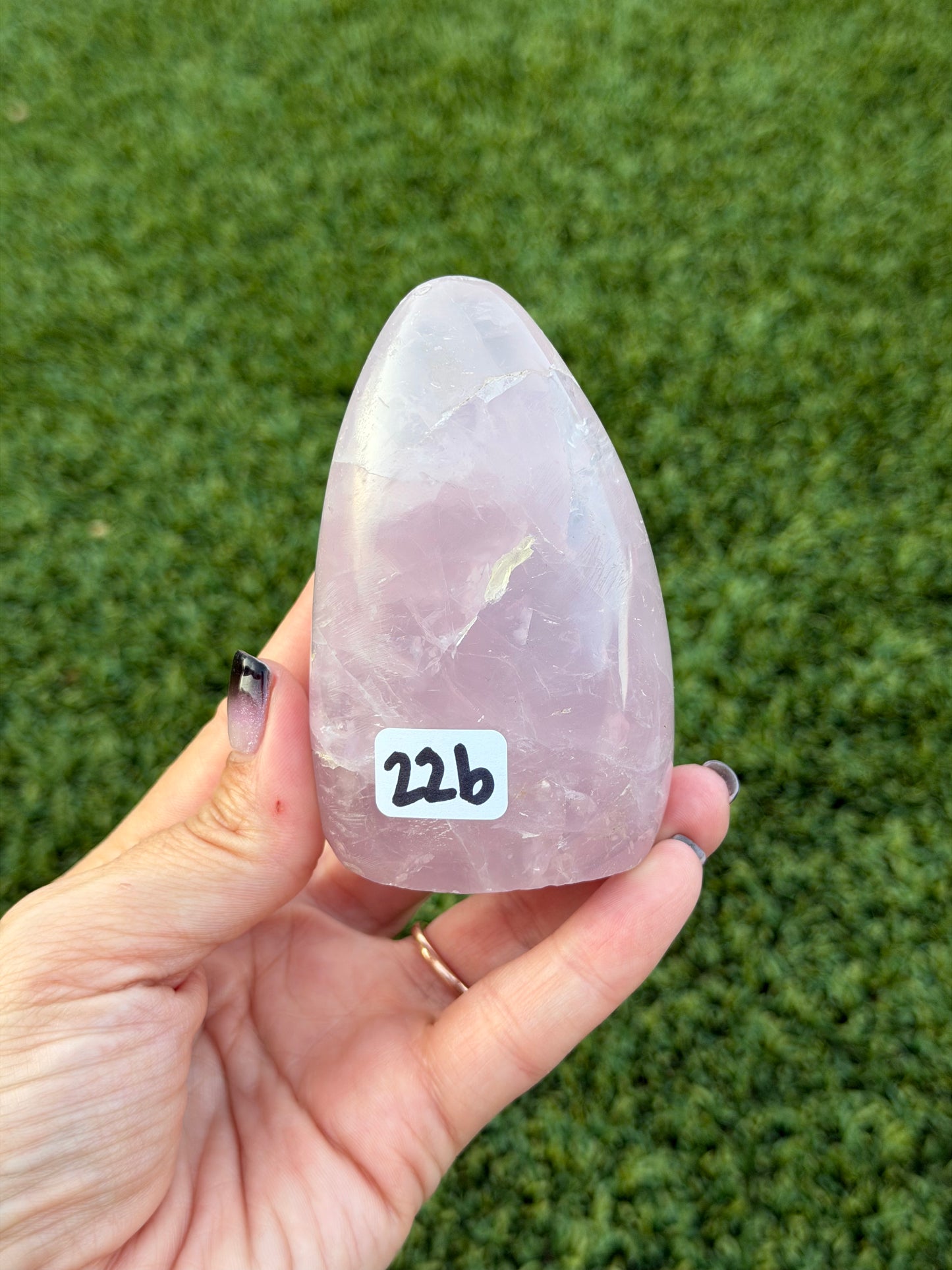 Rose quartz free forms