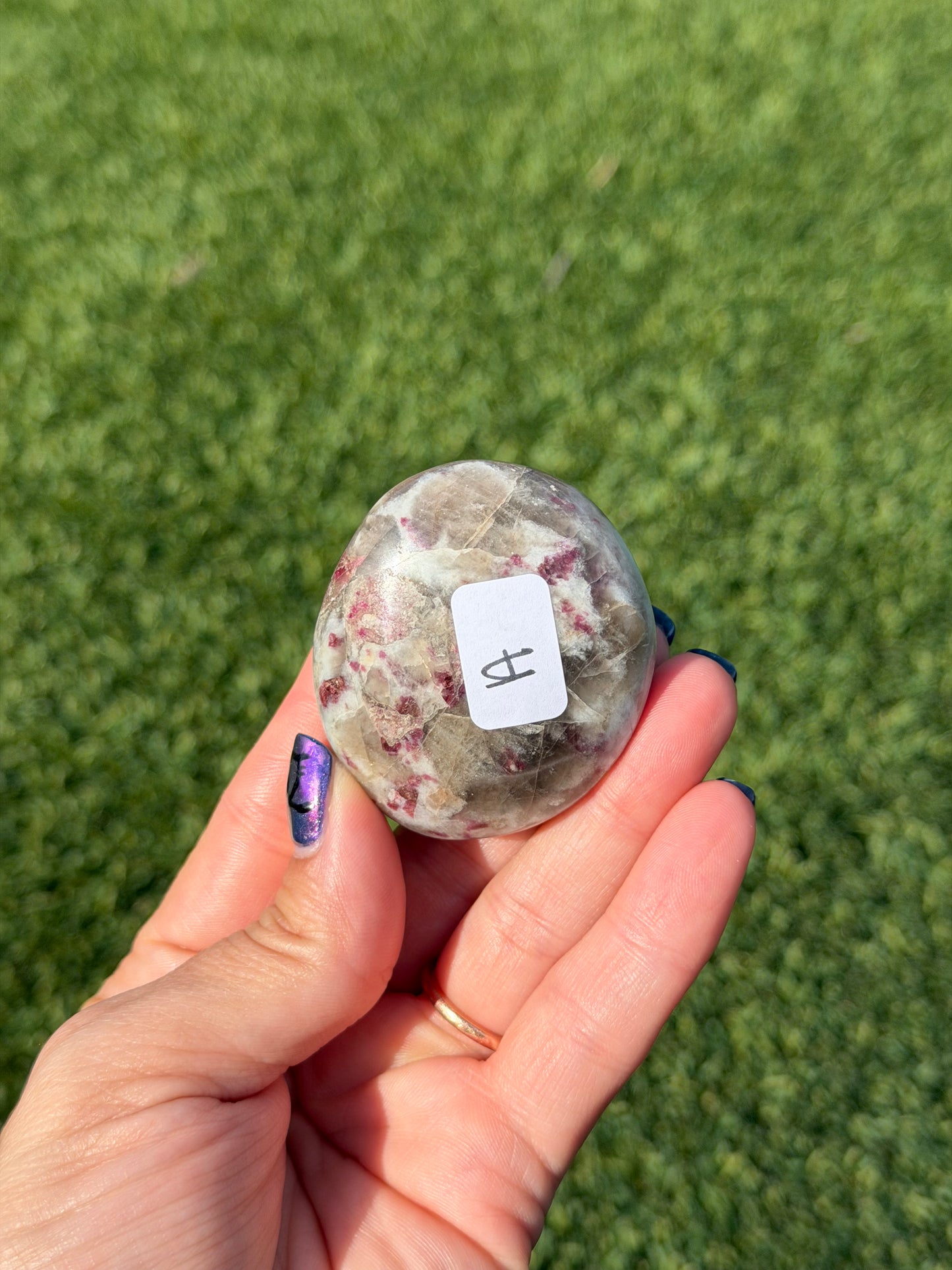 Rubellite Palm Stones