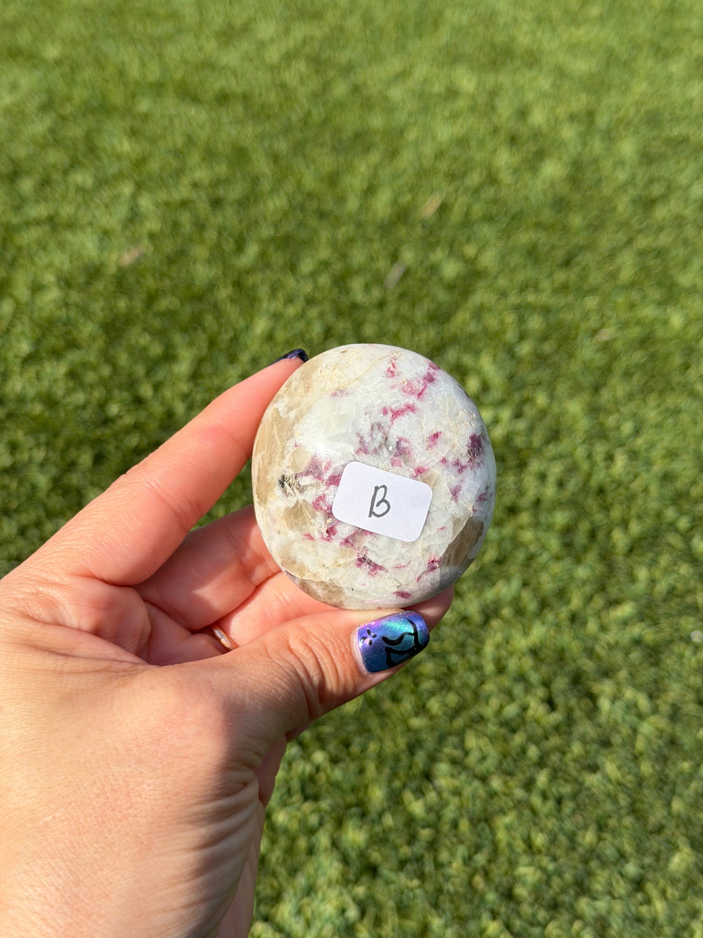 Rubellite Palm Stones
