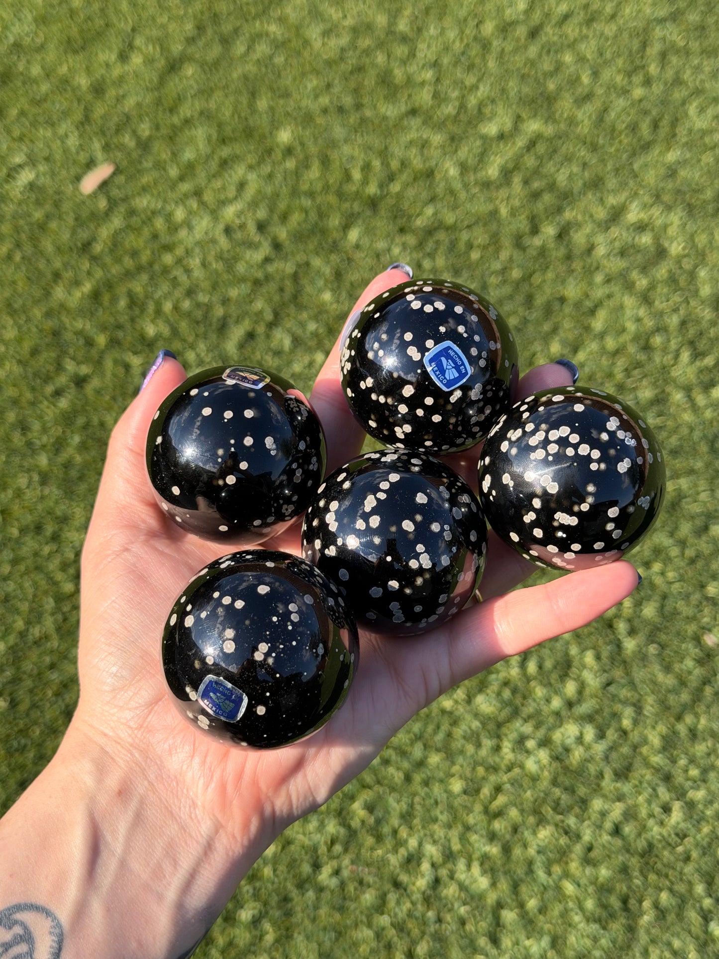 Stardust Obsidian Spheres