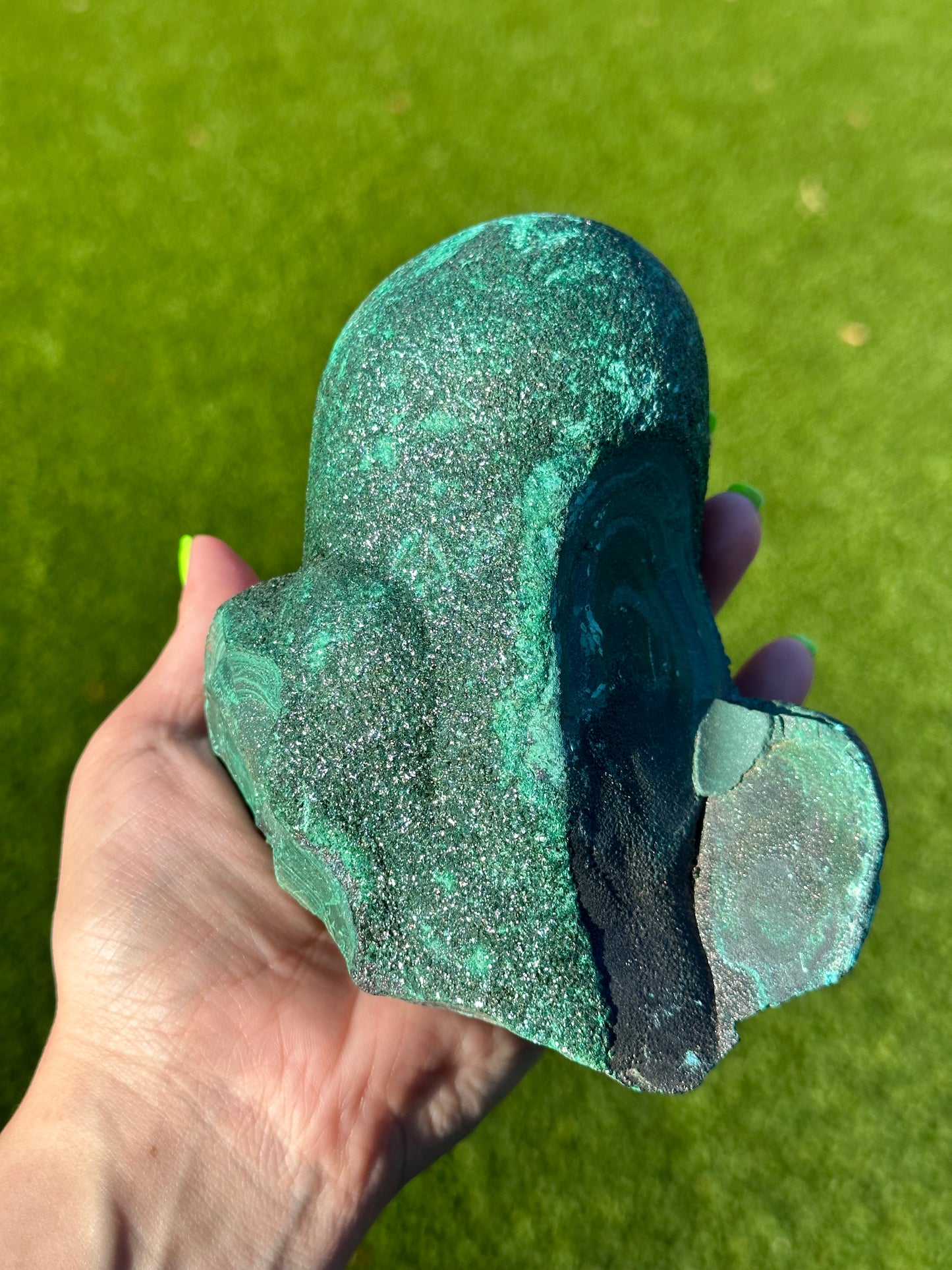 Velvet Malachite from the DRC