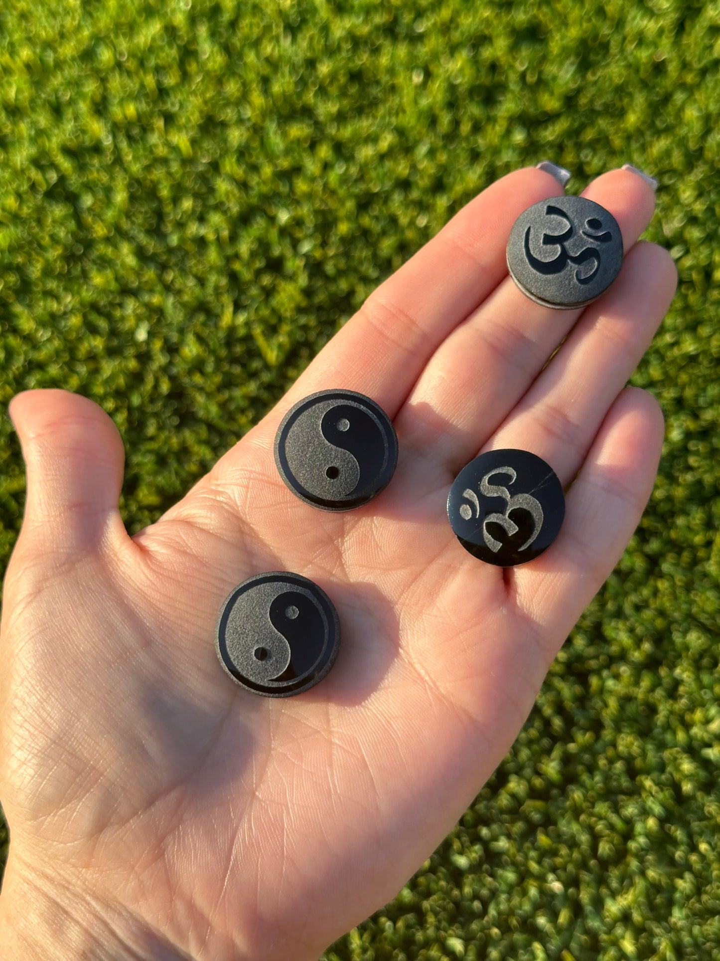 Small Obsidian Medallions