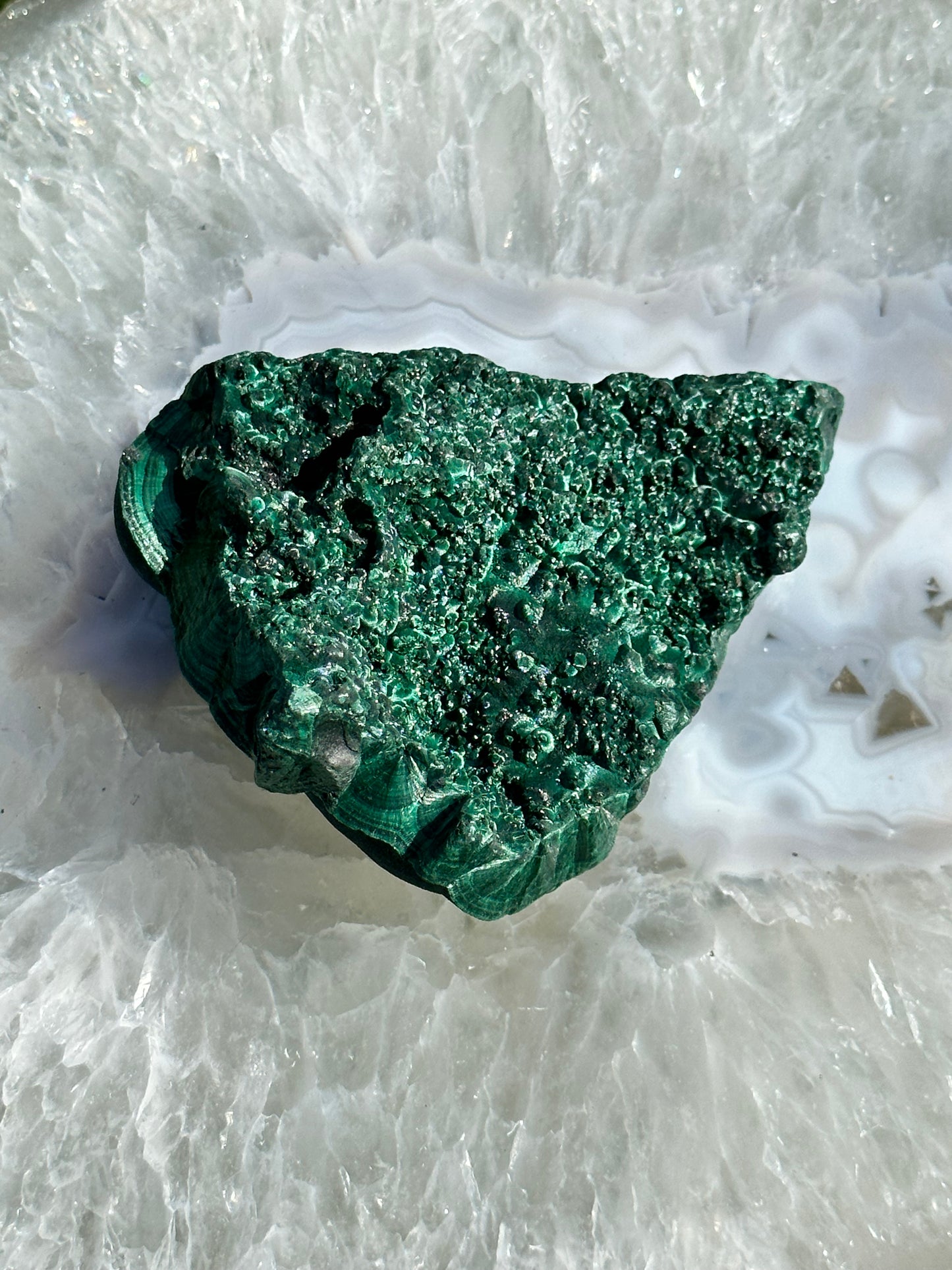Botryoidal Velvet Malachite from the Congo
