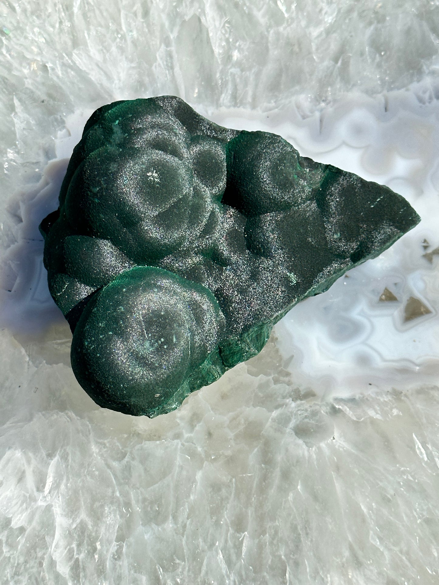 Botryoidal Velvet Malachite from the Congo