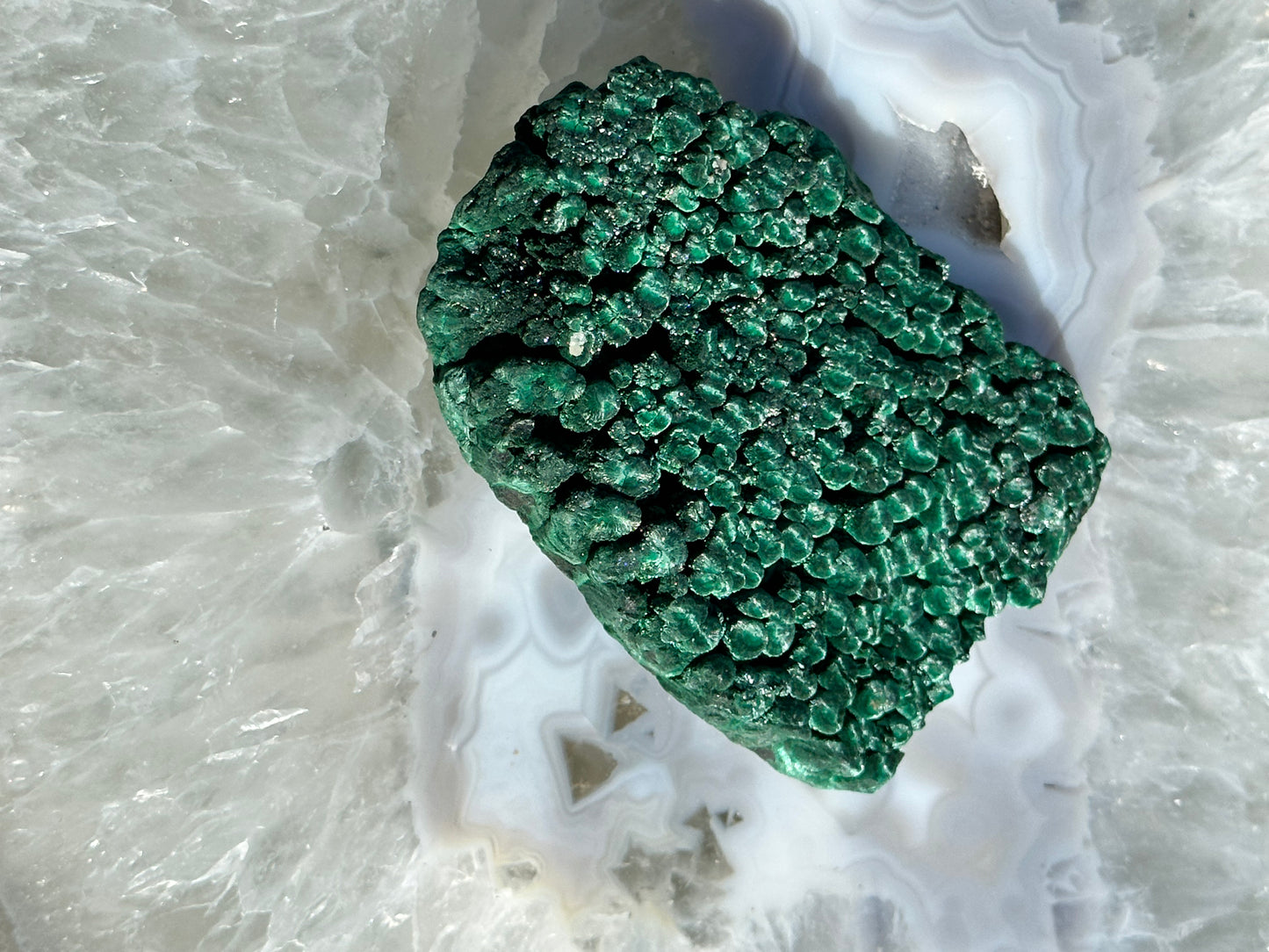 Botryoidal Velvet Malachite from the Congo