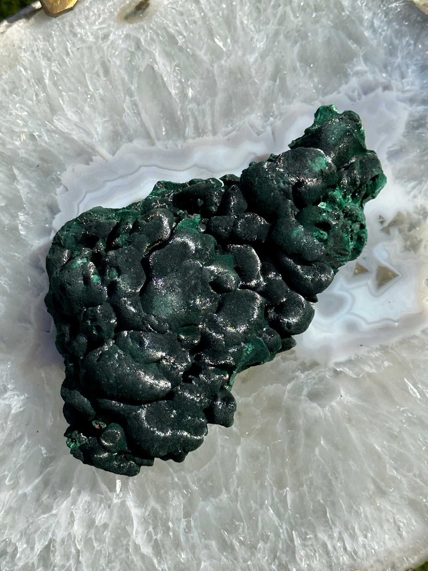 Botryoidal Velvet Malachite from the Congo