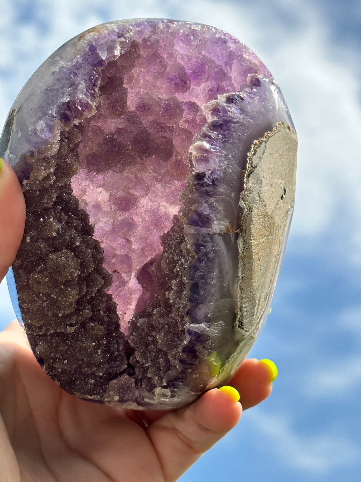 Amethyst with Hematite Inclusions